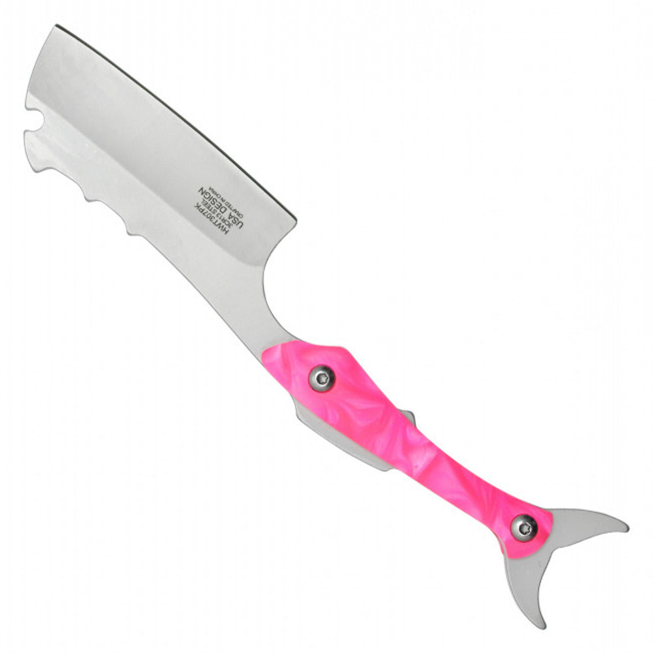 7.5" Pink Shark Tactical Pocket Knife