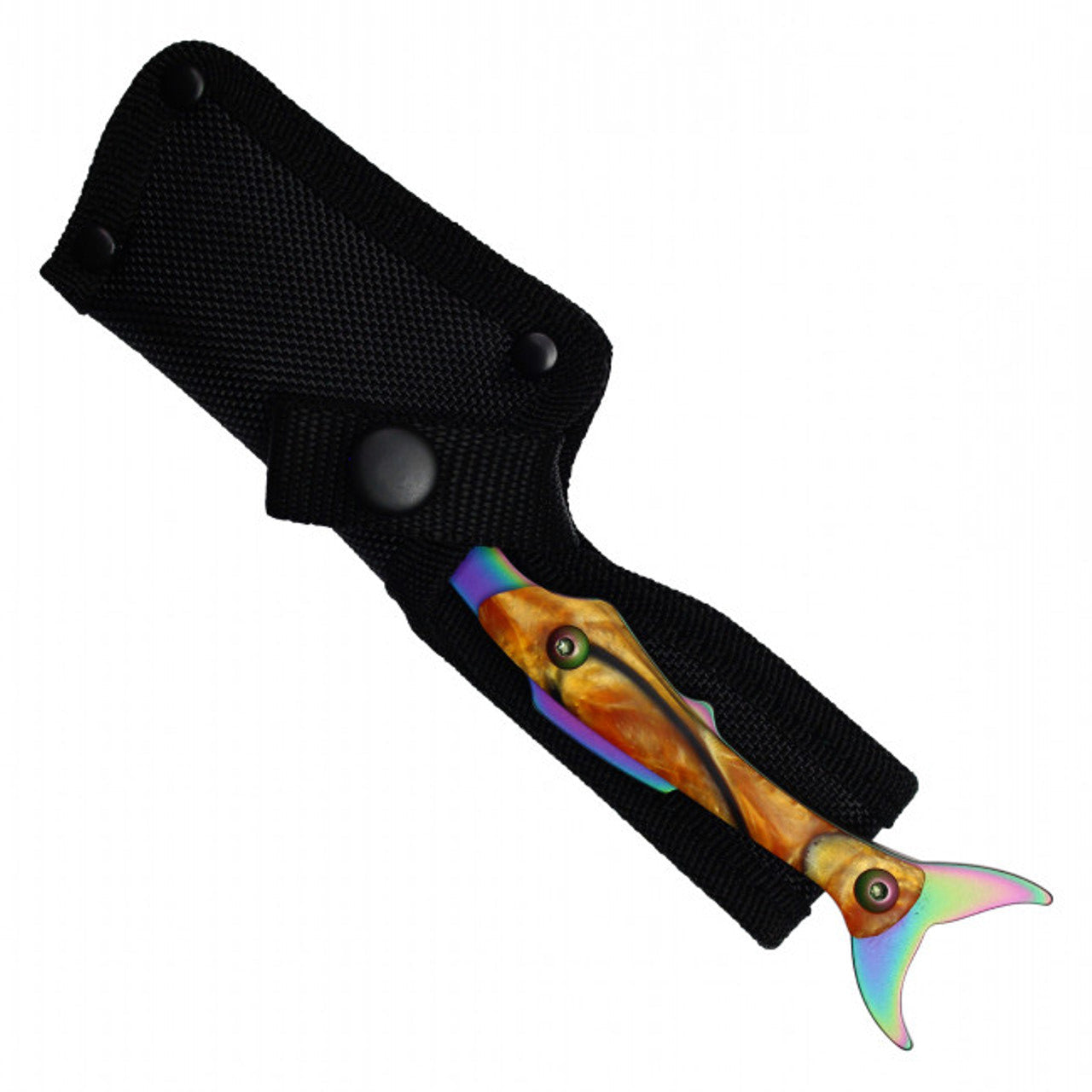 7.5" Rainbow Shark Tactical Pocket Knife