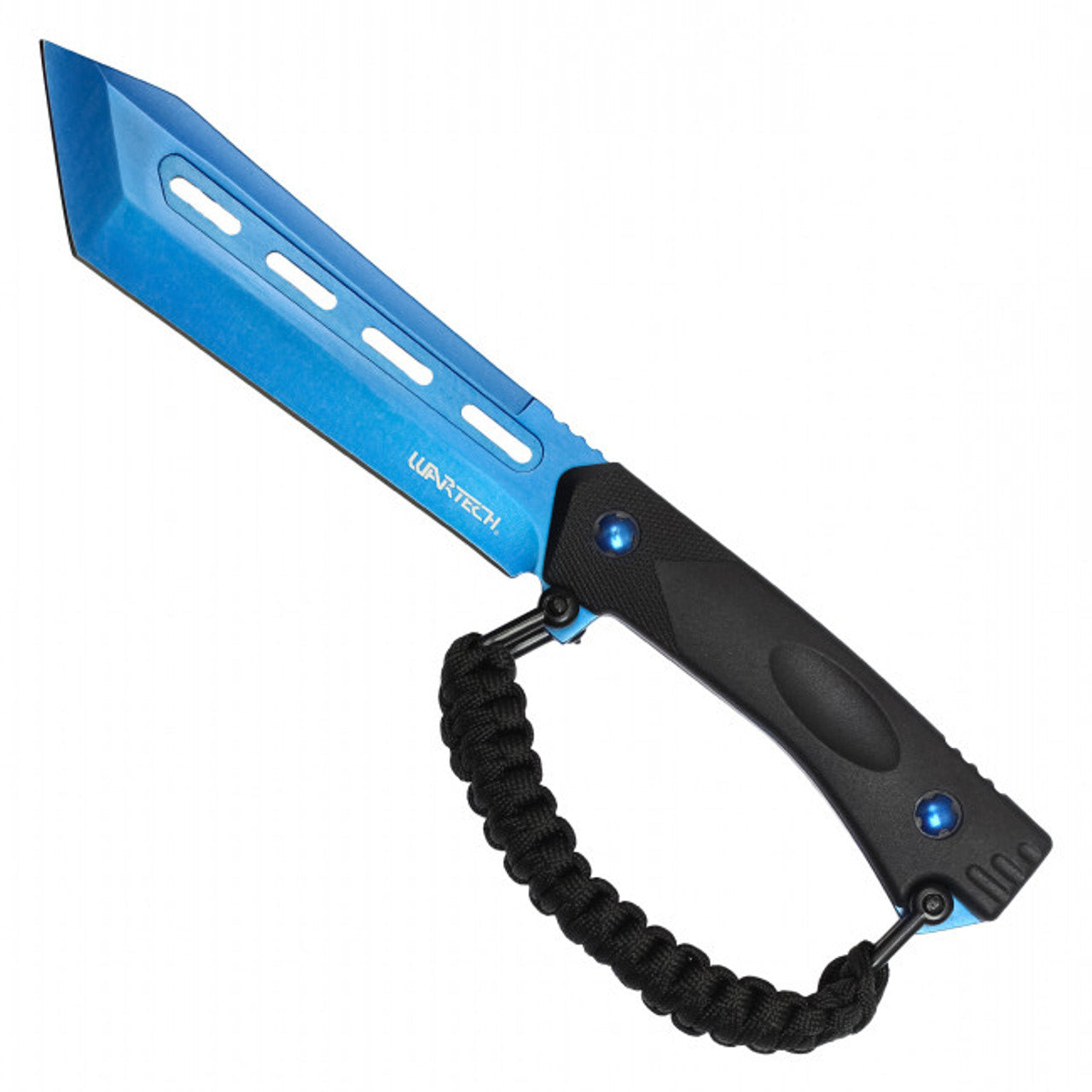 Blue Electroplated Blade Knife | 10.5" Tactical Knife | Knife Plug