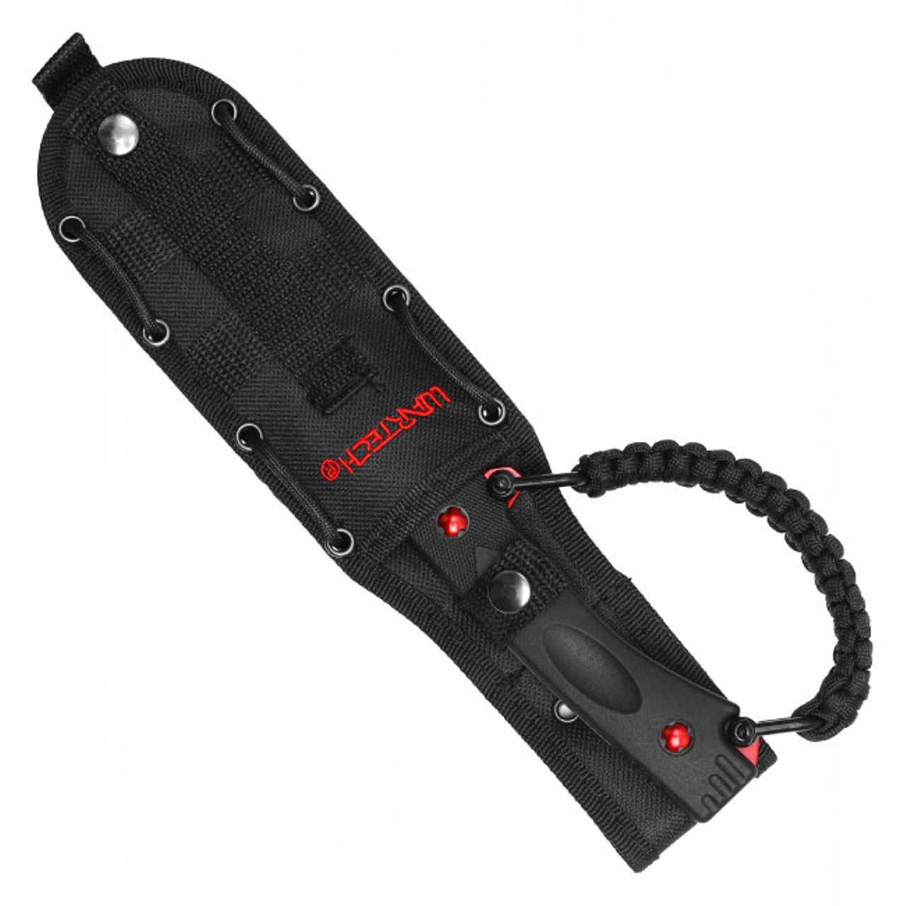 Tactical Fixed Blade Knife | Red Electroplated Blade | Knife Plug