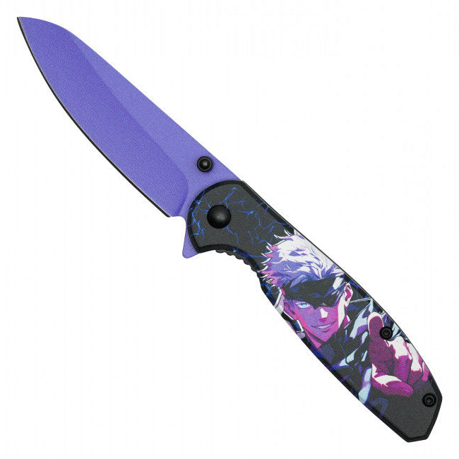 Satoru Gojo Assisted Opening Pocket Knife – Jujutsu Kaisen Inspired