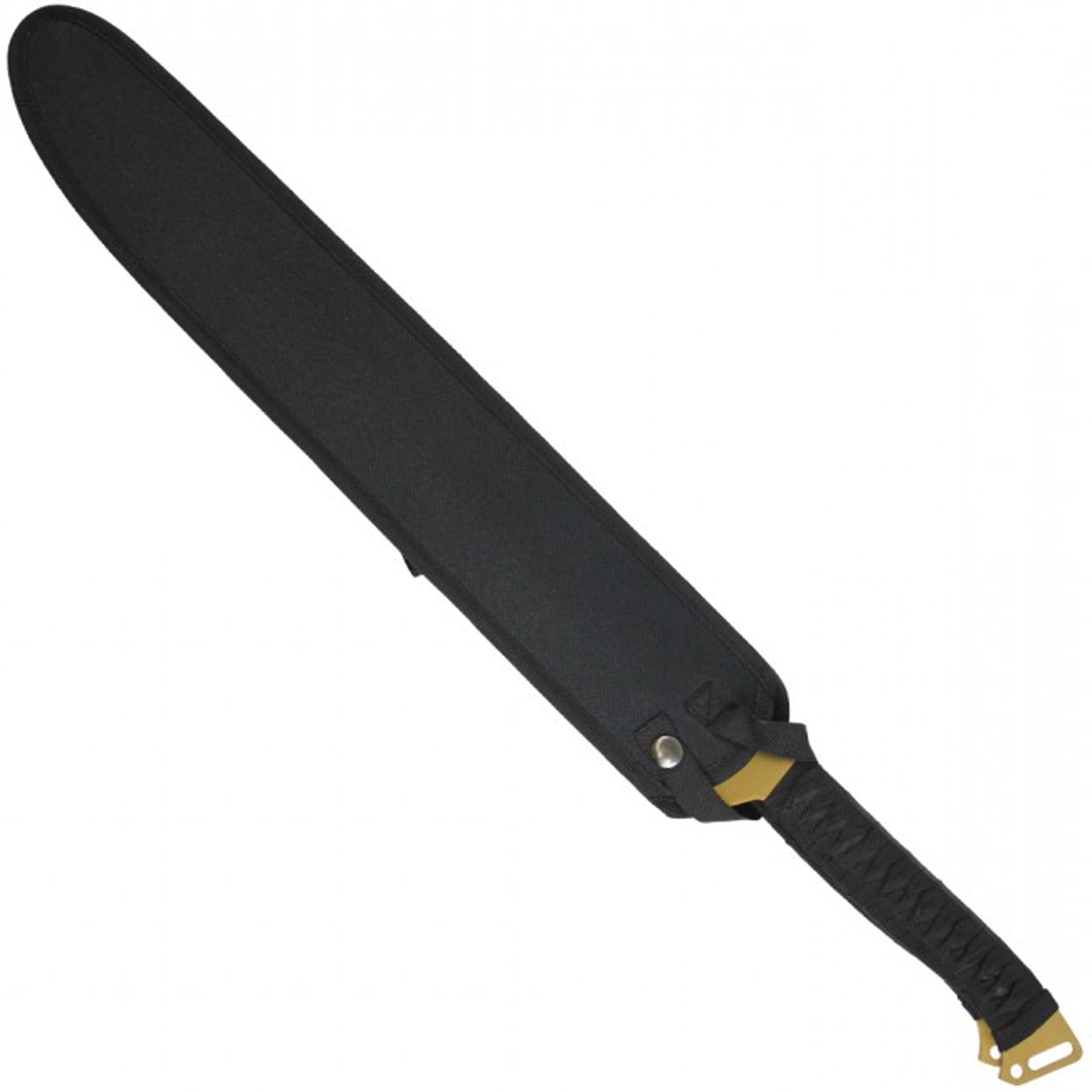 27" Dual Full Tang Blade Gold Ninja Sword Machete