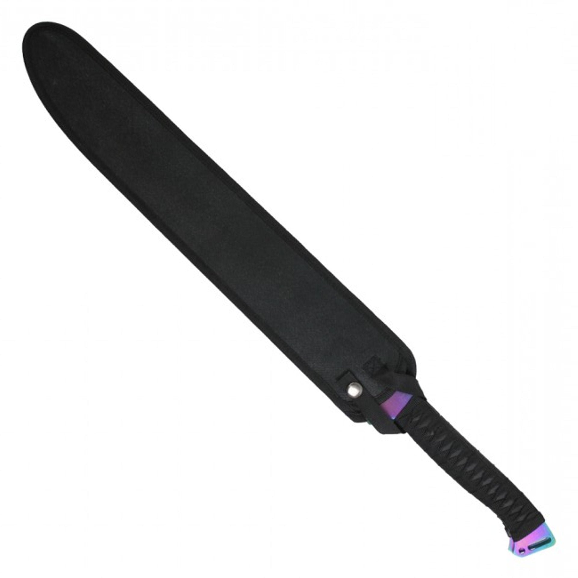27" Dual Full Tang Blade Rainbow Ninja Sword Machete