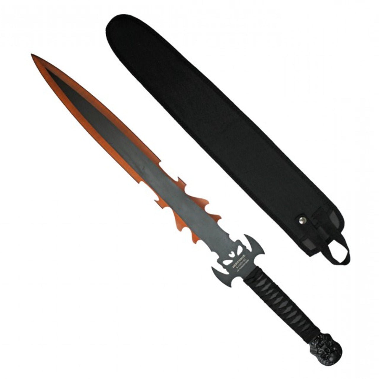 28.25" Gold Ninja Machete with Two-Tone Blade