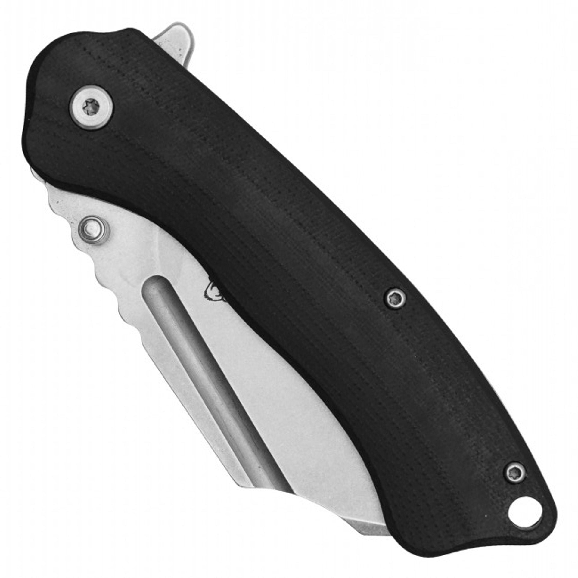 8" Black D2 Cleaver Pocket Knife