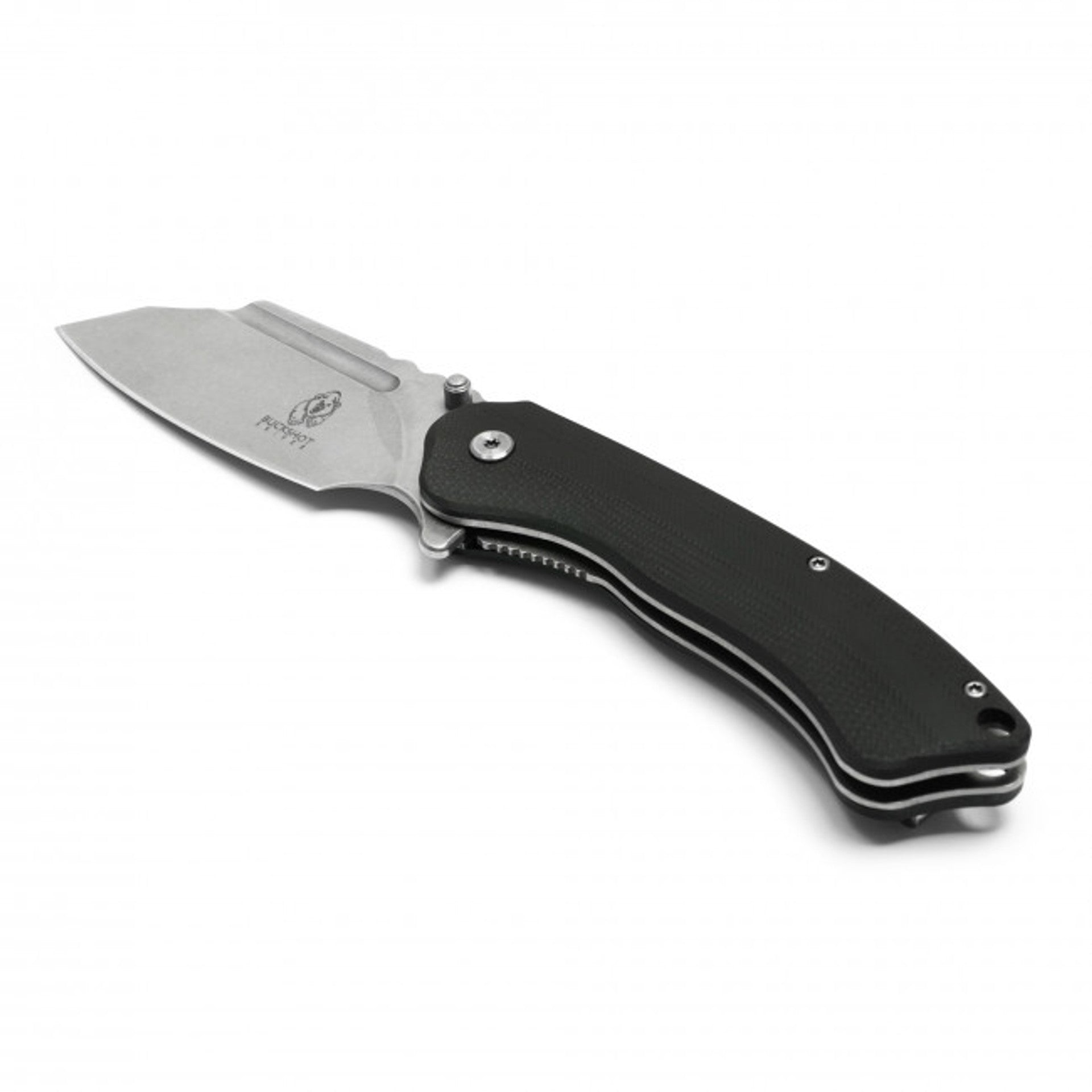 8" Black D2 Cleaver Pocket Knife