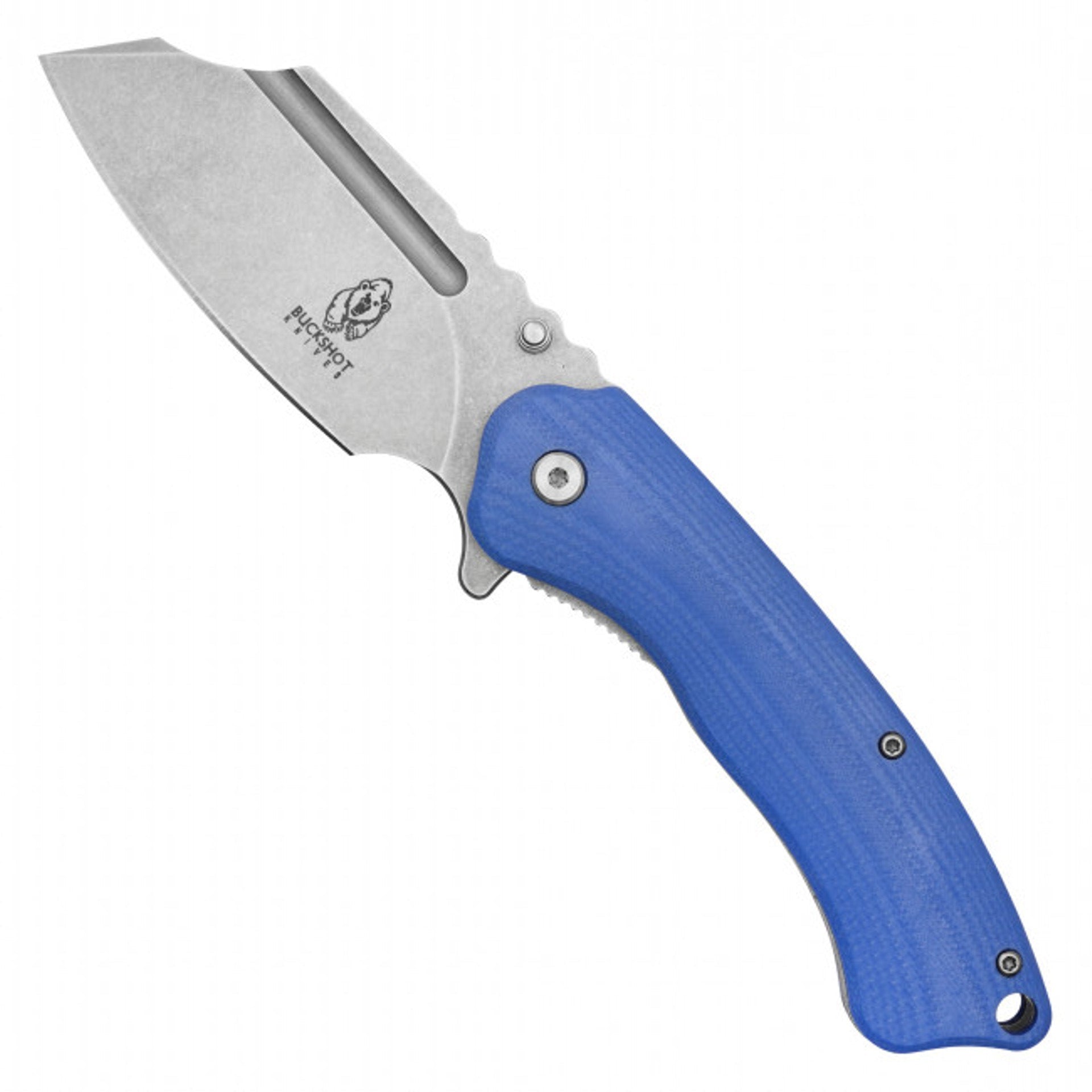 8" Blue D2 Cleaver Pocket Knife