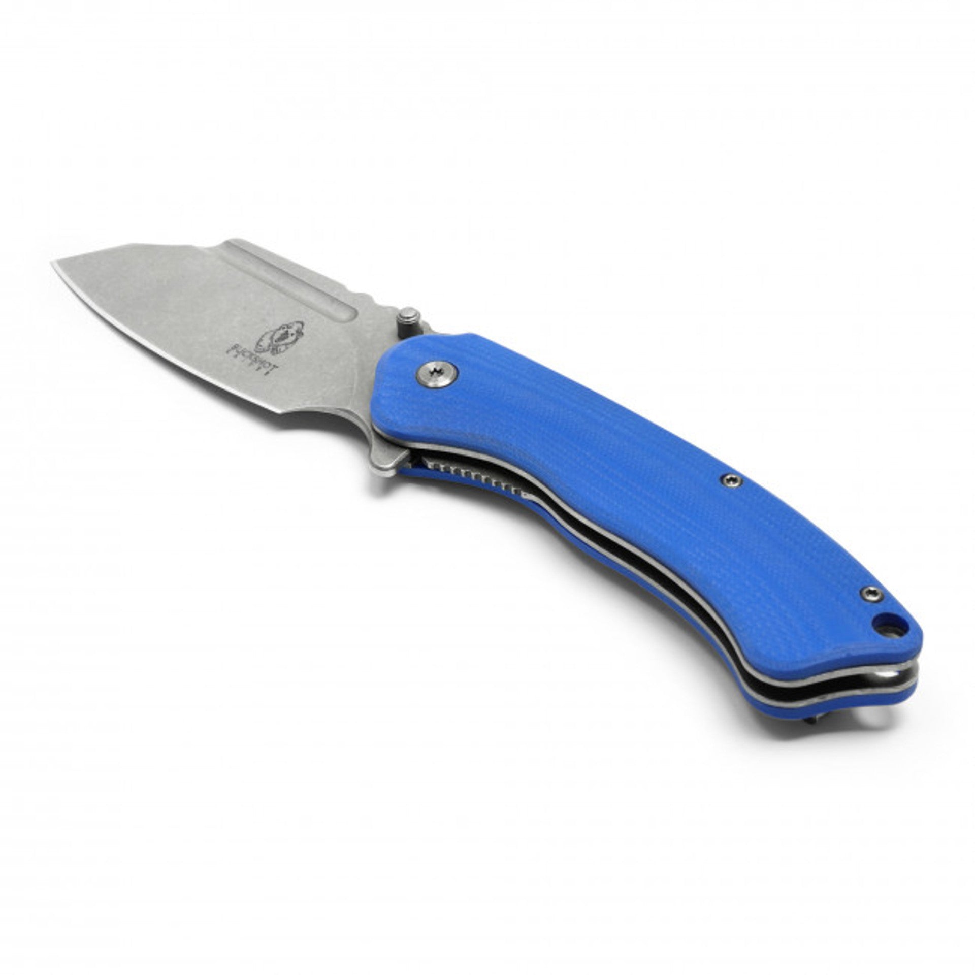 8" Blue D2 Cleaver Pocket Knife
