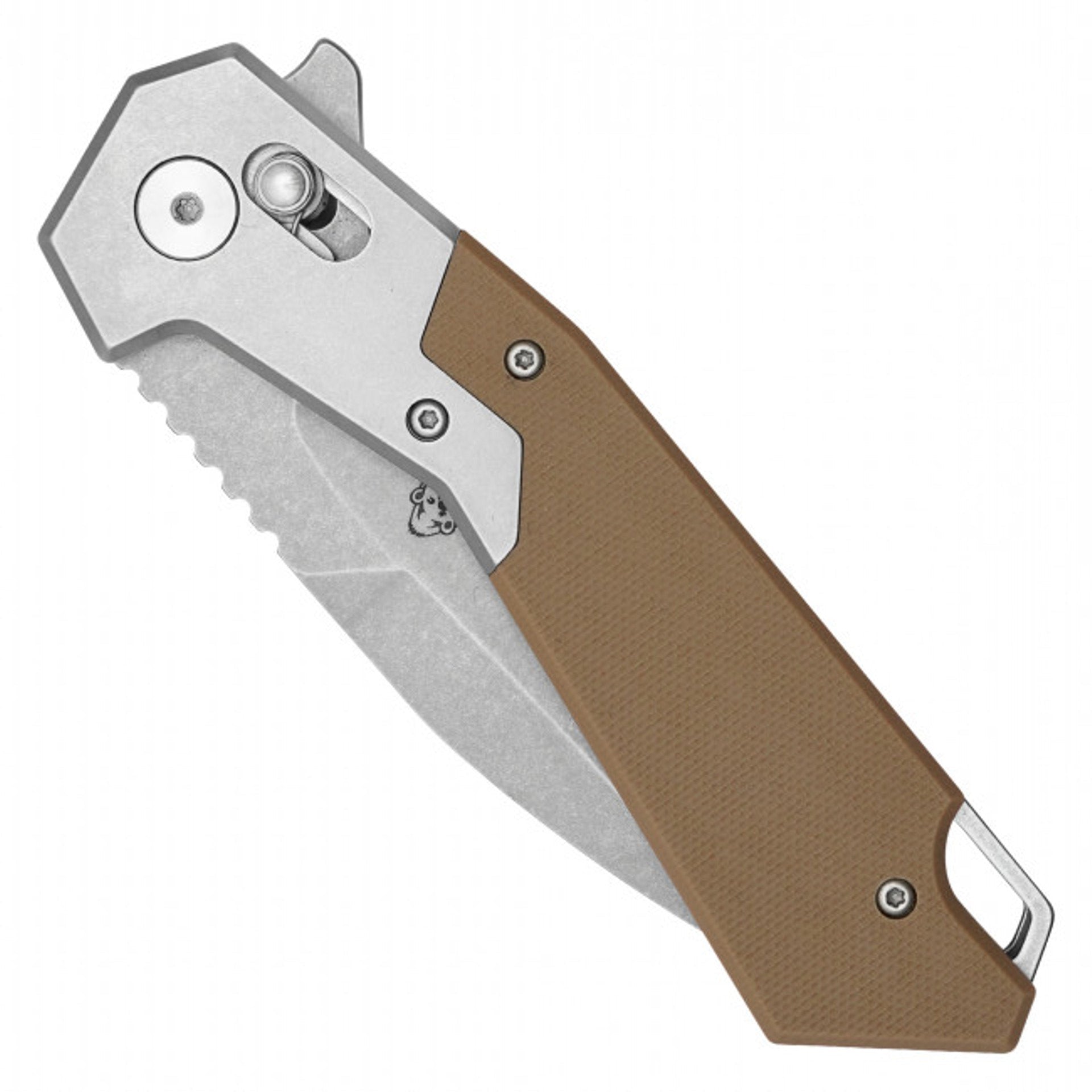 8.5" Tan D2 Pocket Knife