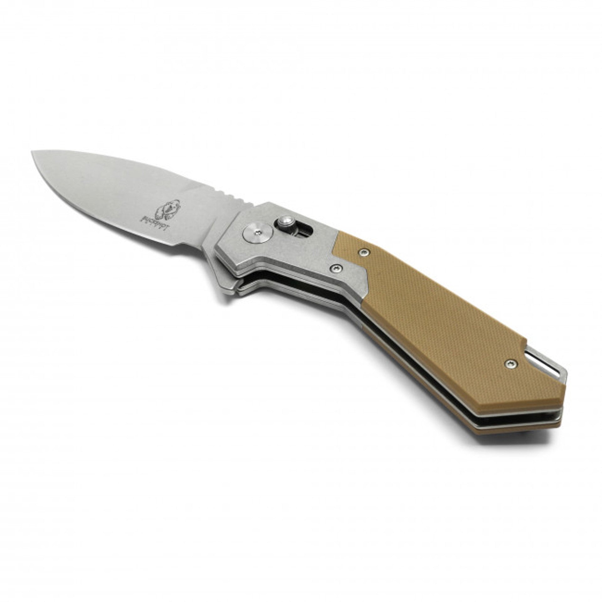 8.5" Tan D2 Pocket Knife