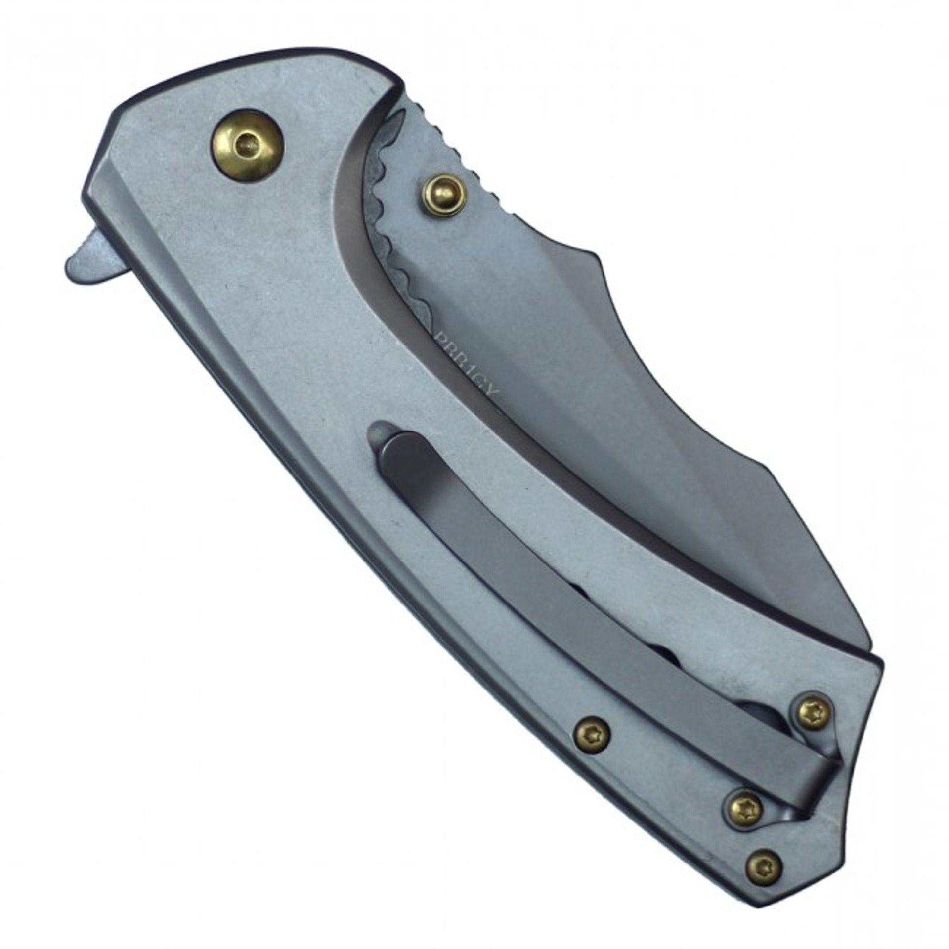 7 3/4" Assisted Open Ball Bearing Pocket Knife - Grey
