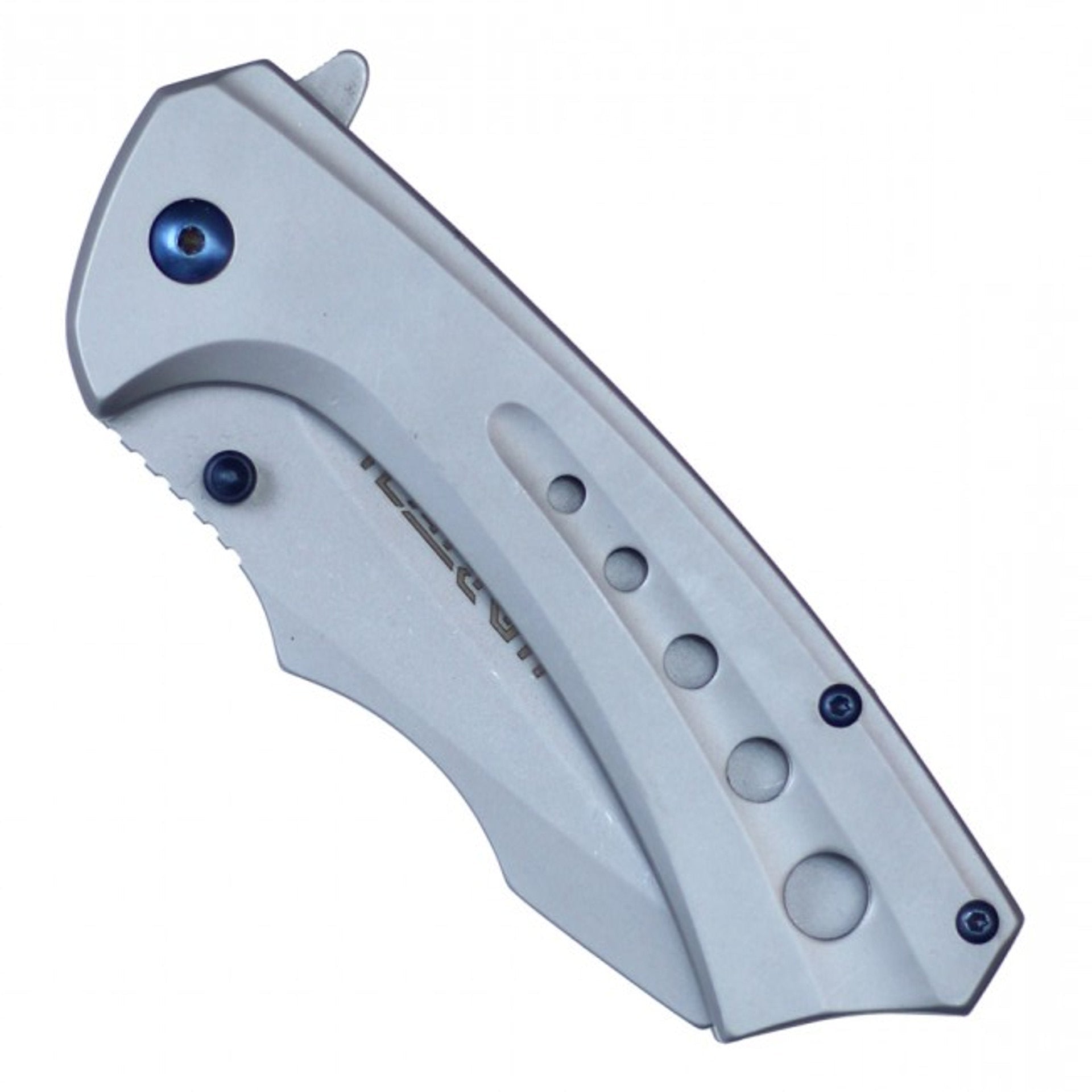 7 3/4" Assisted Open Ball Bearing Pocket Knife - Silver
