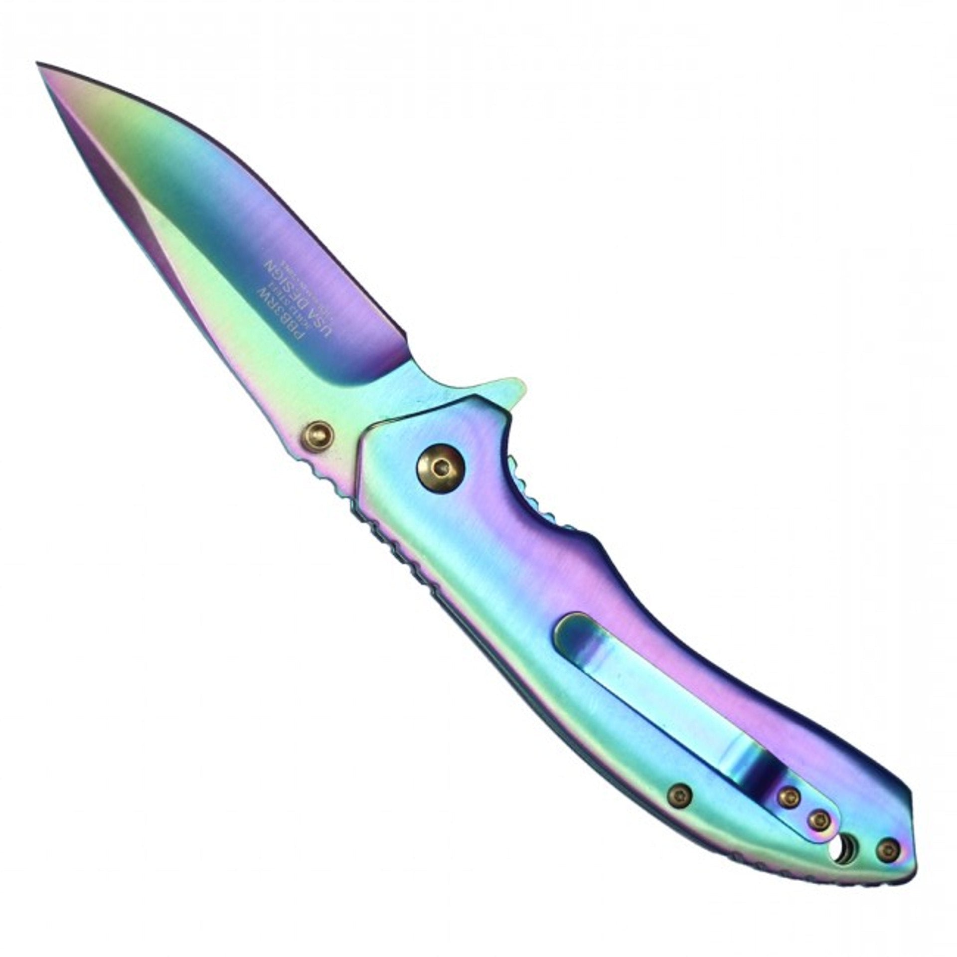 7 3/4" Assisted Open Ball Bearing Pocket Knife - PBB3RW