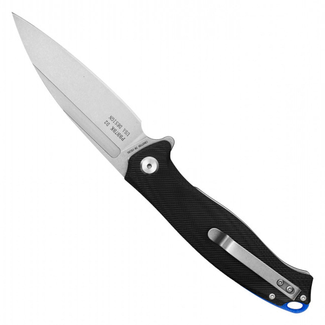 D2 Steel Knife | Black D2 Pocket Knife | Knife Plug