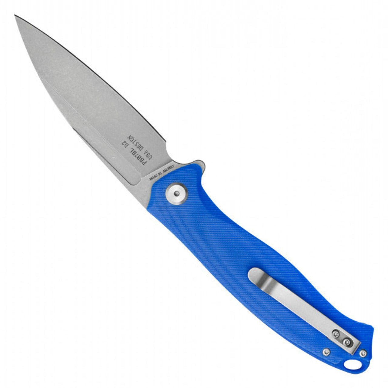 Blue D2 Pocket Knife | 9" D2 Pocket Knife | Knife Plug