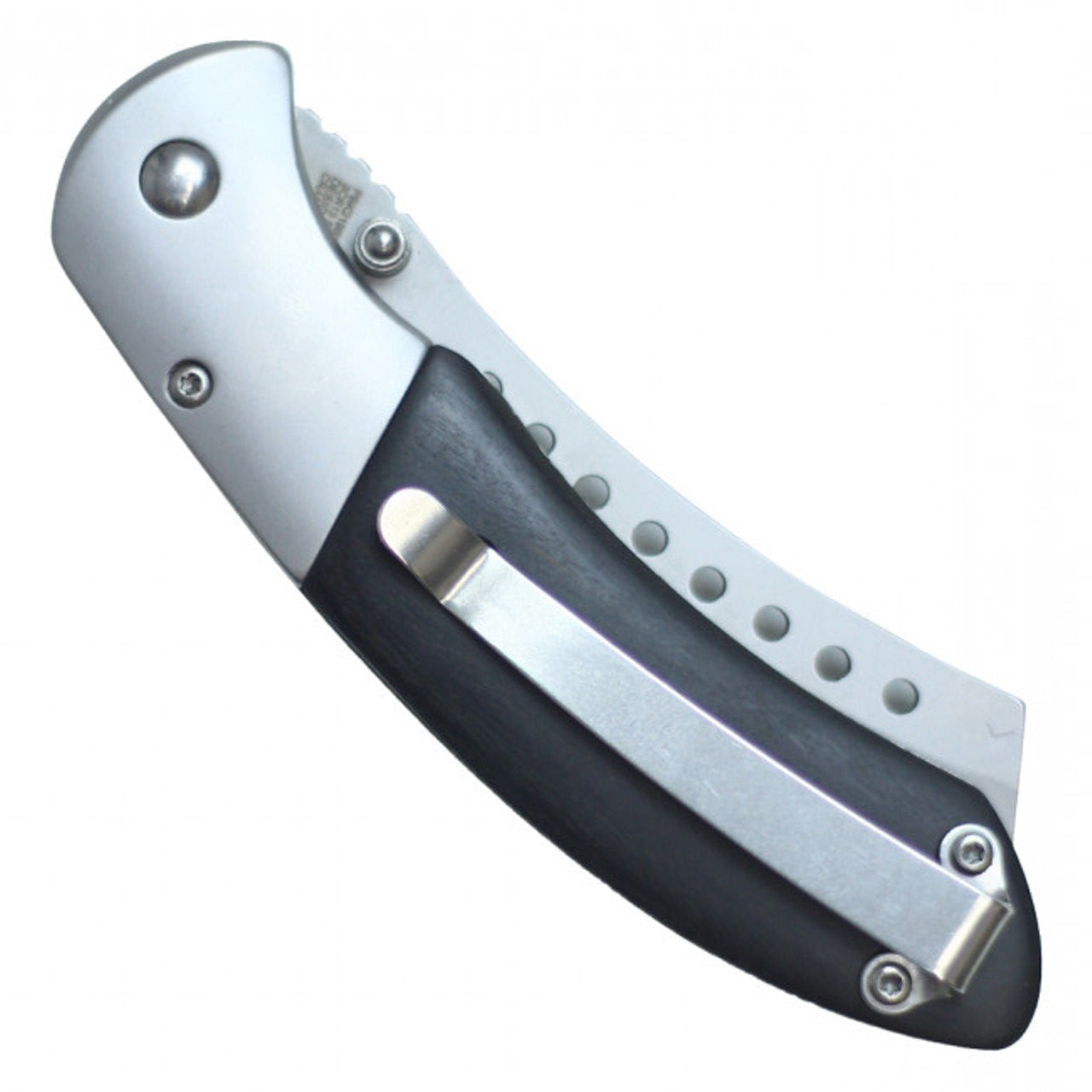 Buckshot Knives PBK219BK Spring Assisted Cleaver Pocket Knife – 8” Overall