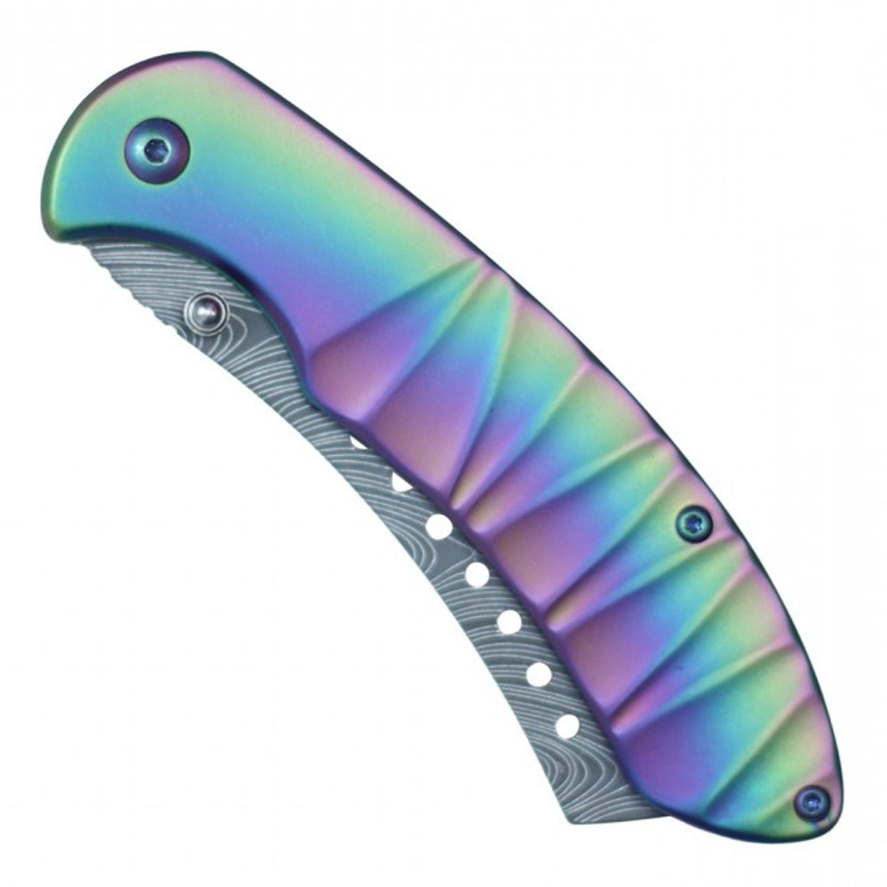 Buckshot Knives Thumb Open Spring Assisted Cleaver Classic Pocket Knife