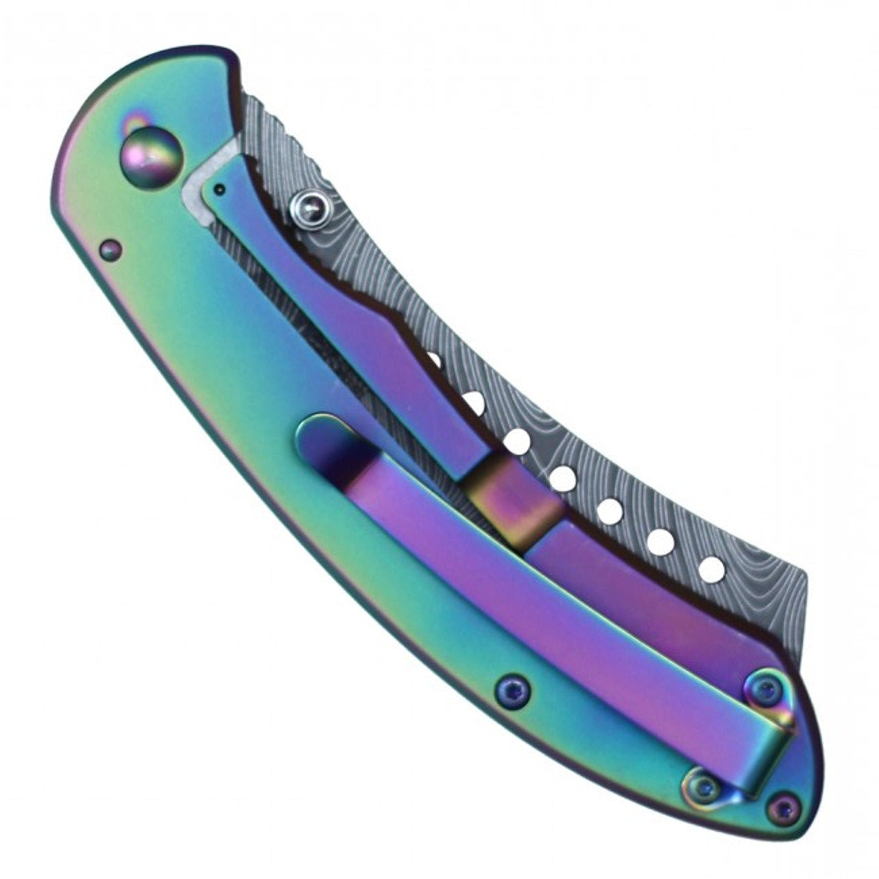 Buckshot Knives Thumb Open Spring Assisted Cleaver Classic Pocket Knife
