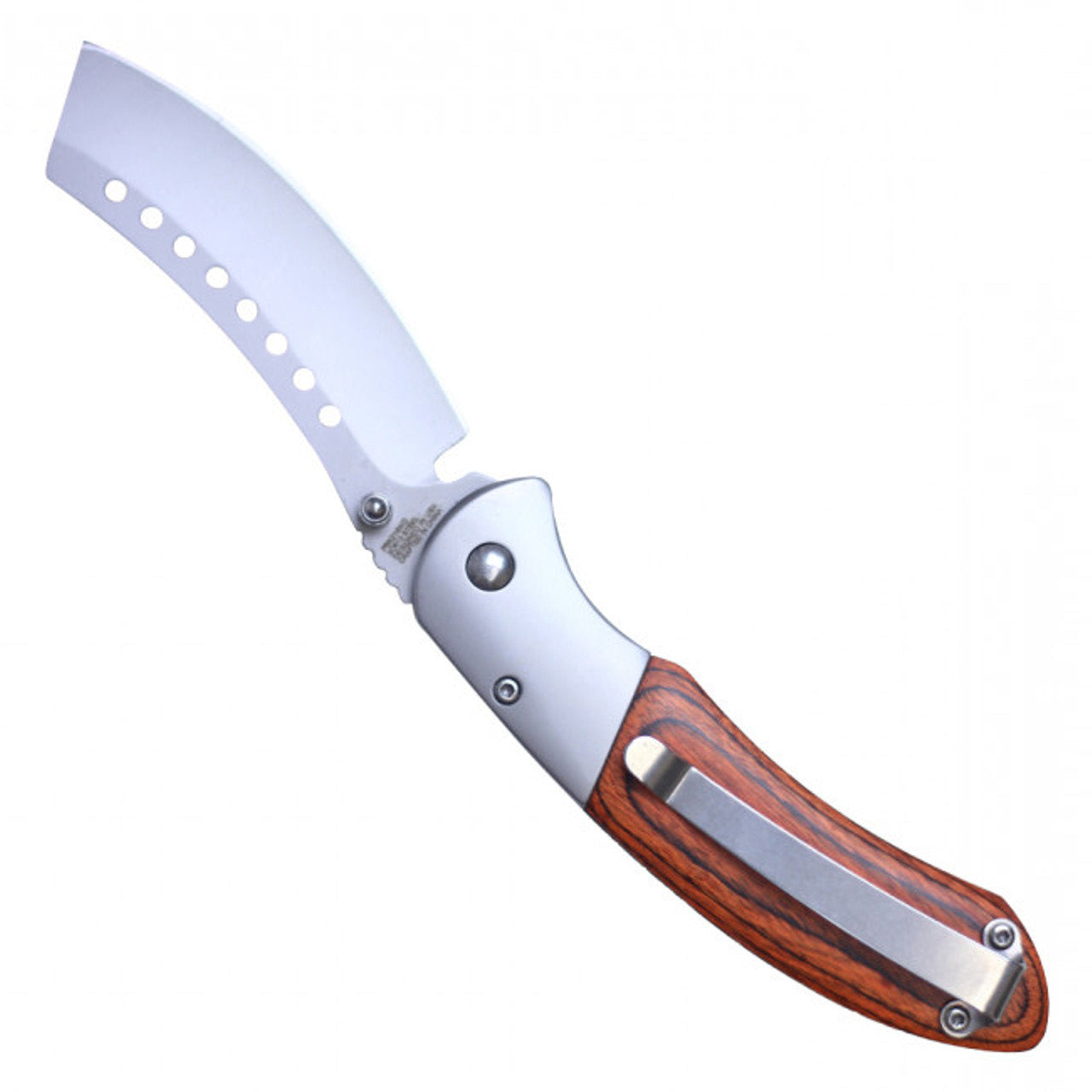 Buckshot Knives PBK219WD – Spring Assisted Cleaver Pocket Knife