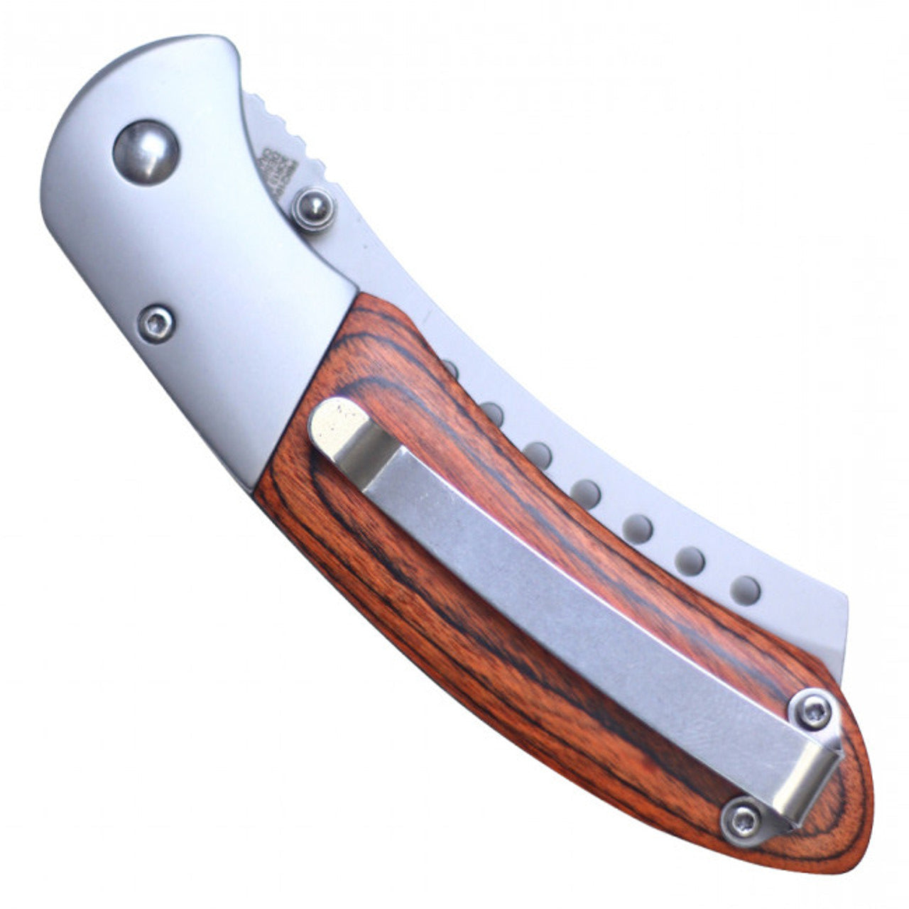 Buckshot Knives PBK219WD – Spring Assisted Cleaver Pocket Knife