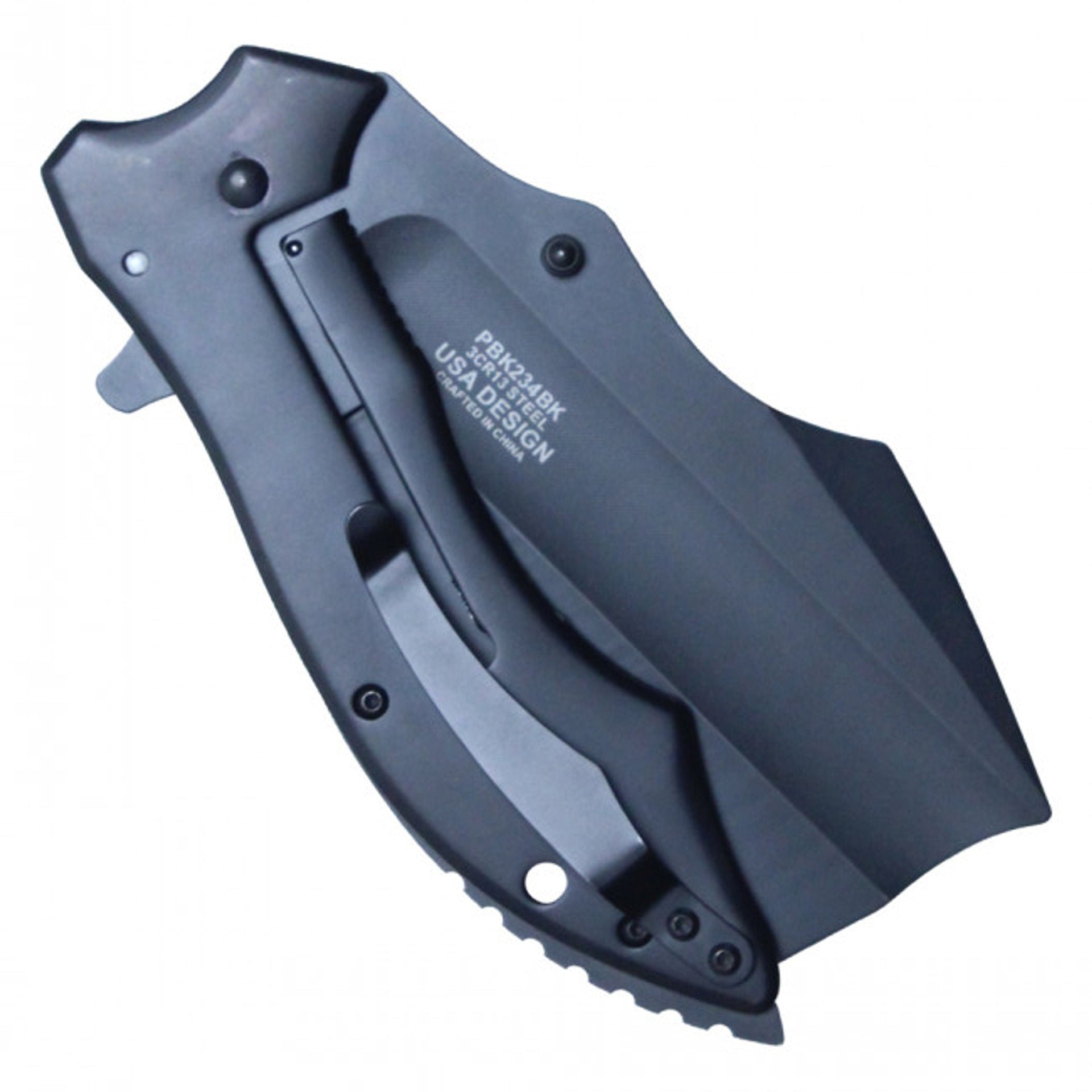 9.75" Assisted Open Pocket Knife - Black