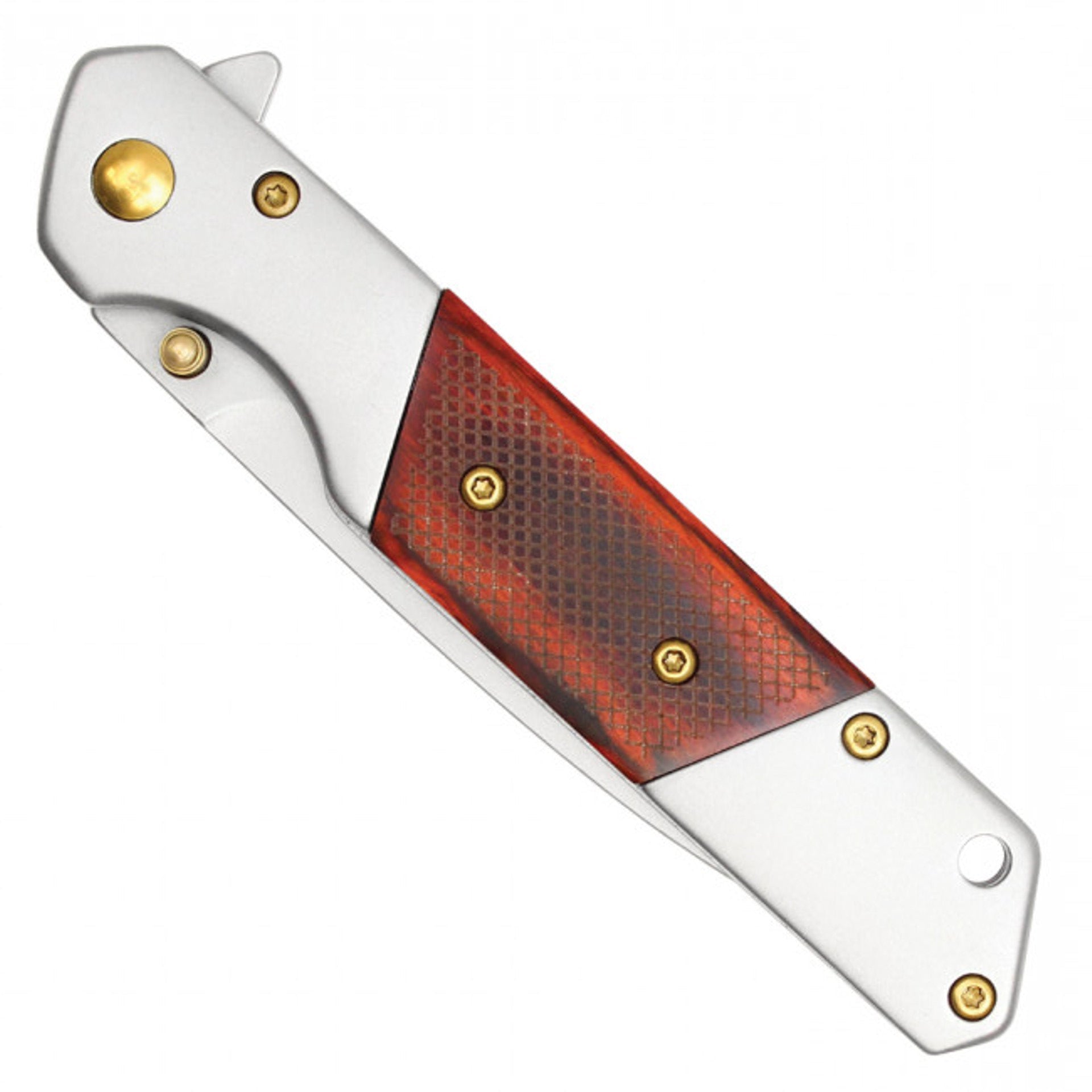 8” Wood Handle Pocket Knife