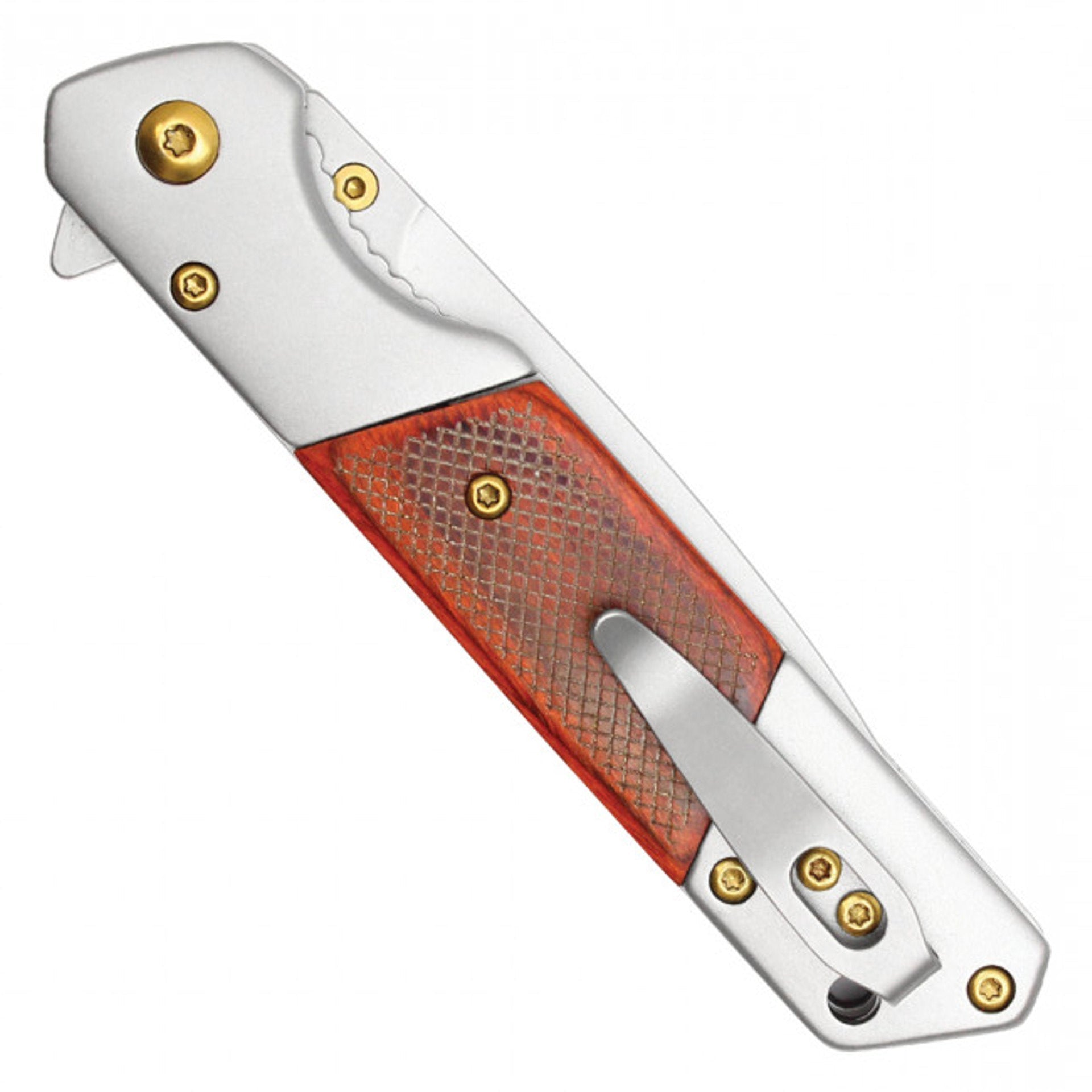 8” Wood Handle Pocket Knife