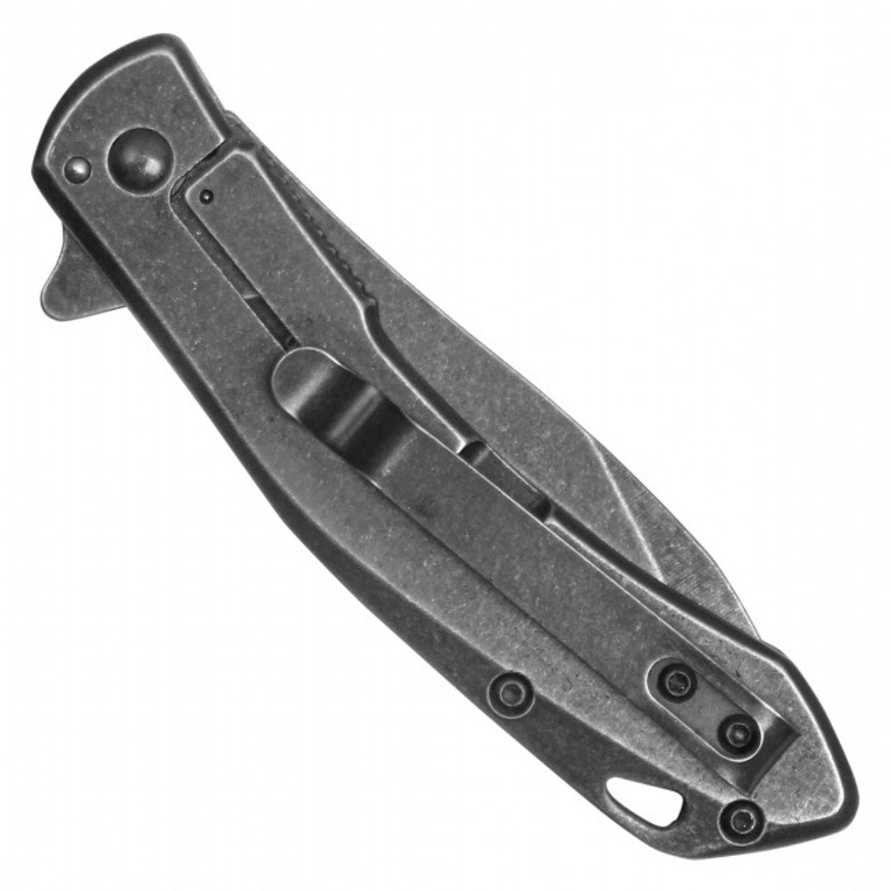 7.25" Stonewashed Steel Pocket Knife