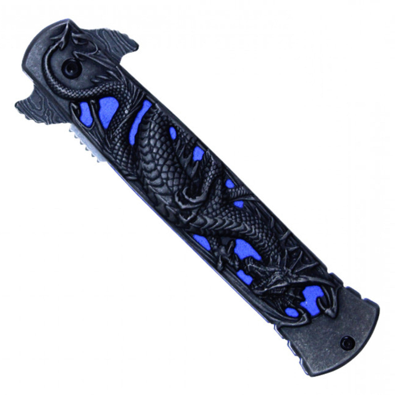 8 3/4" Dragon Pocket Knife – Blue