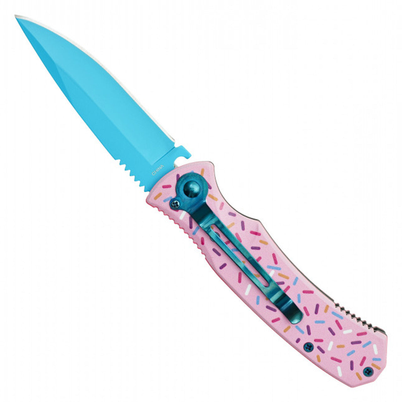 Pink Sprinkles Knife | Sprinkle Blade Knife | Knife Plug