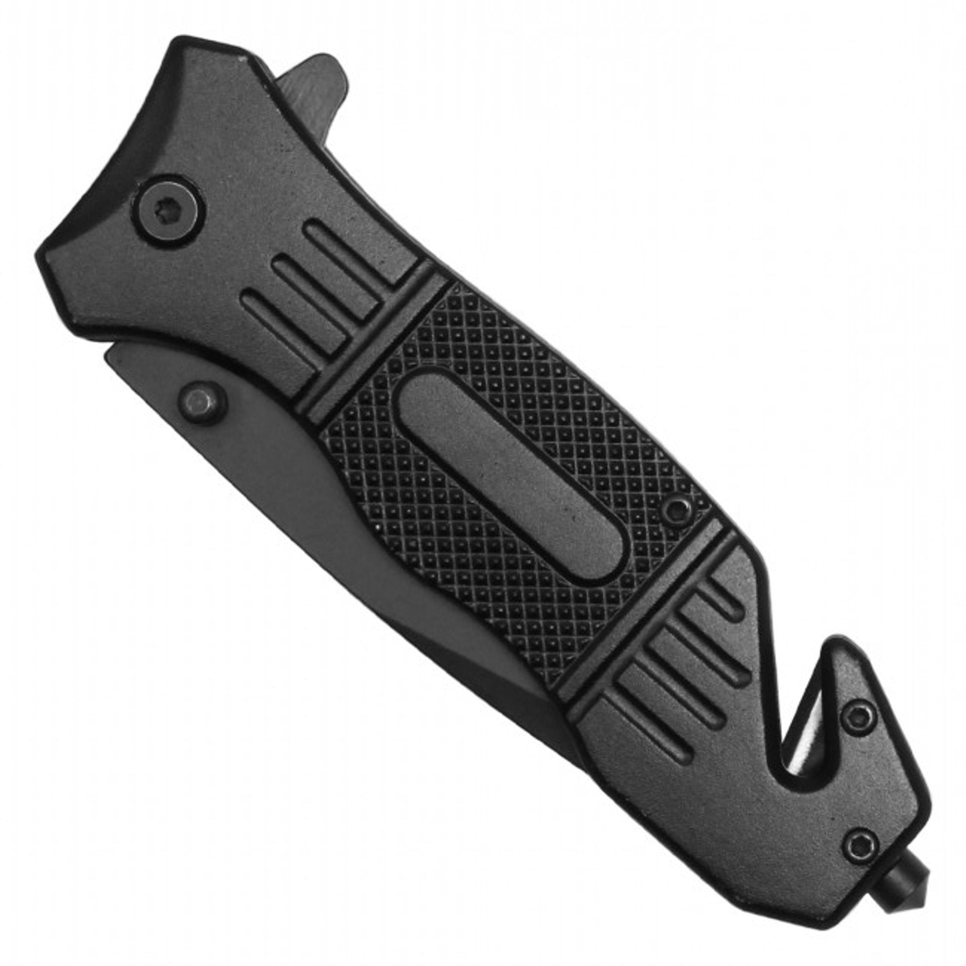 8.5" Black Assisted Tanto Pocket Knife – Tactical Performance