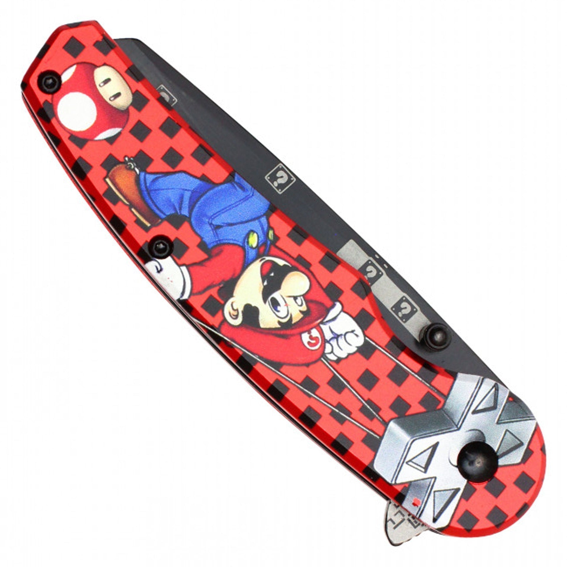 8" Red Plumber Pocket Knife – Sleek & Functional