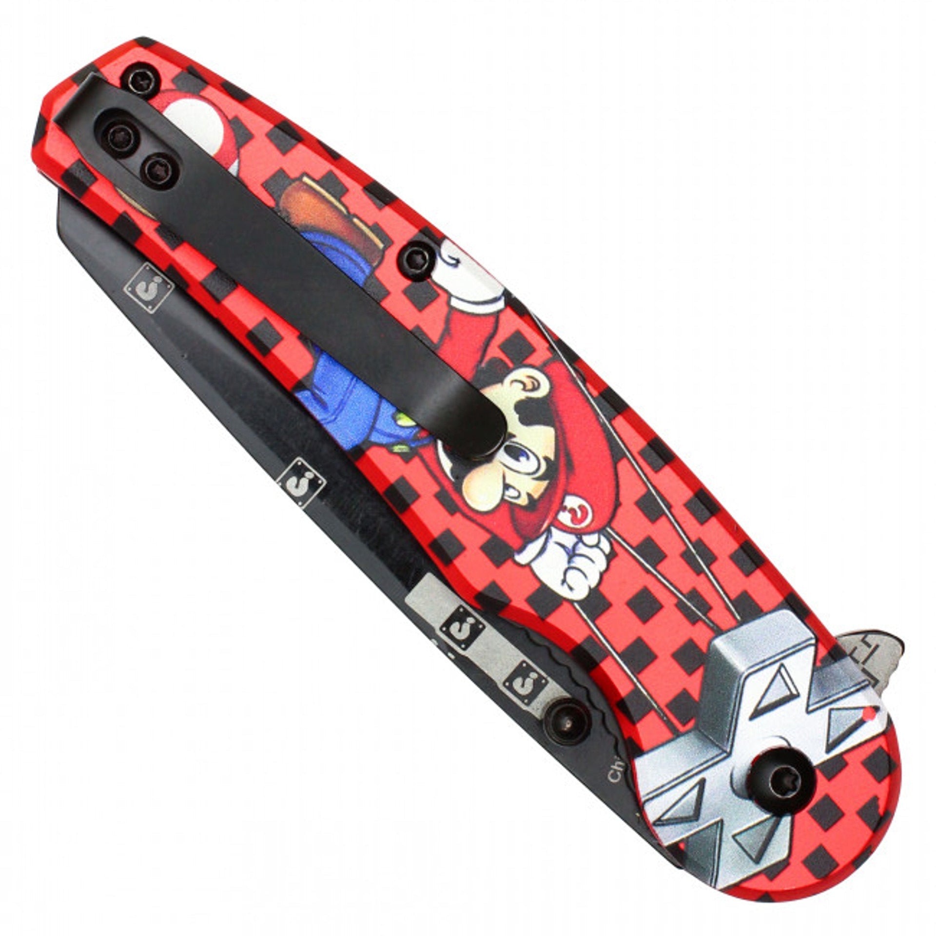 8" Red Plumber Pocket Knife – Sleek & Functional