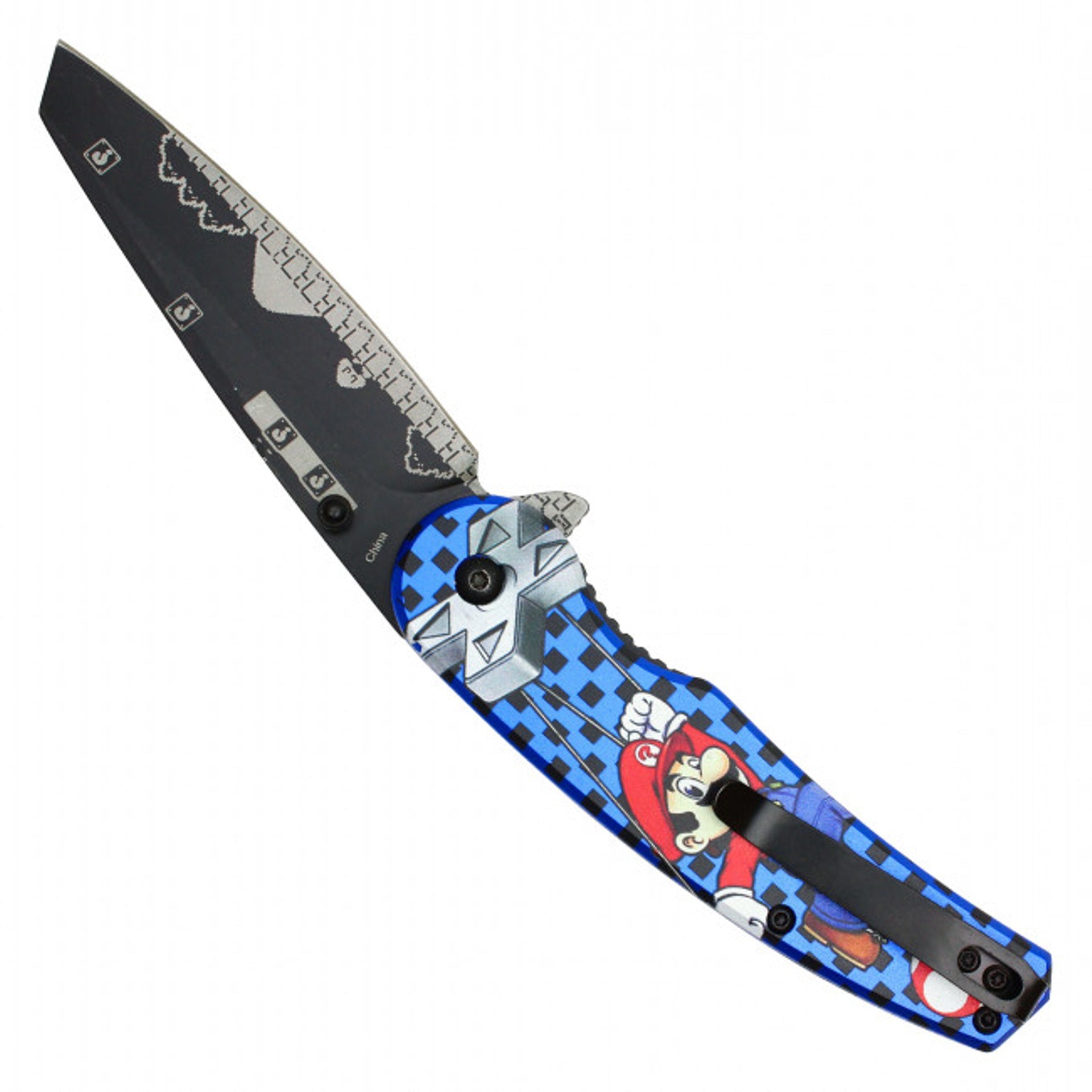 8" Blue Plumber Pocket Knife – Bold & Functional
