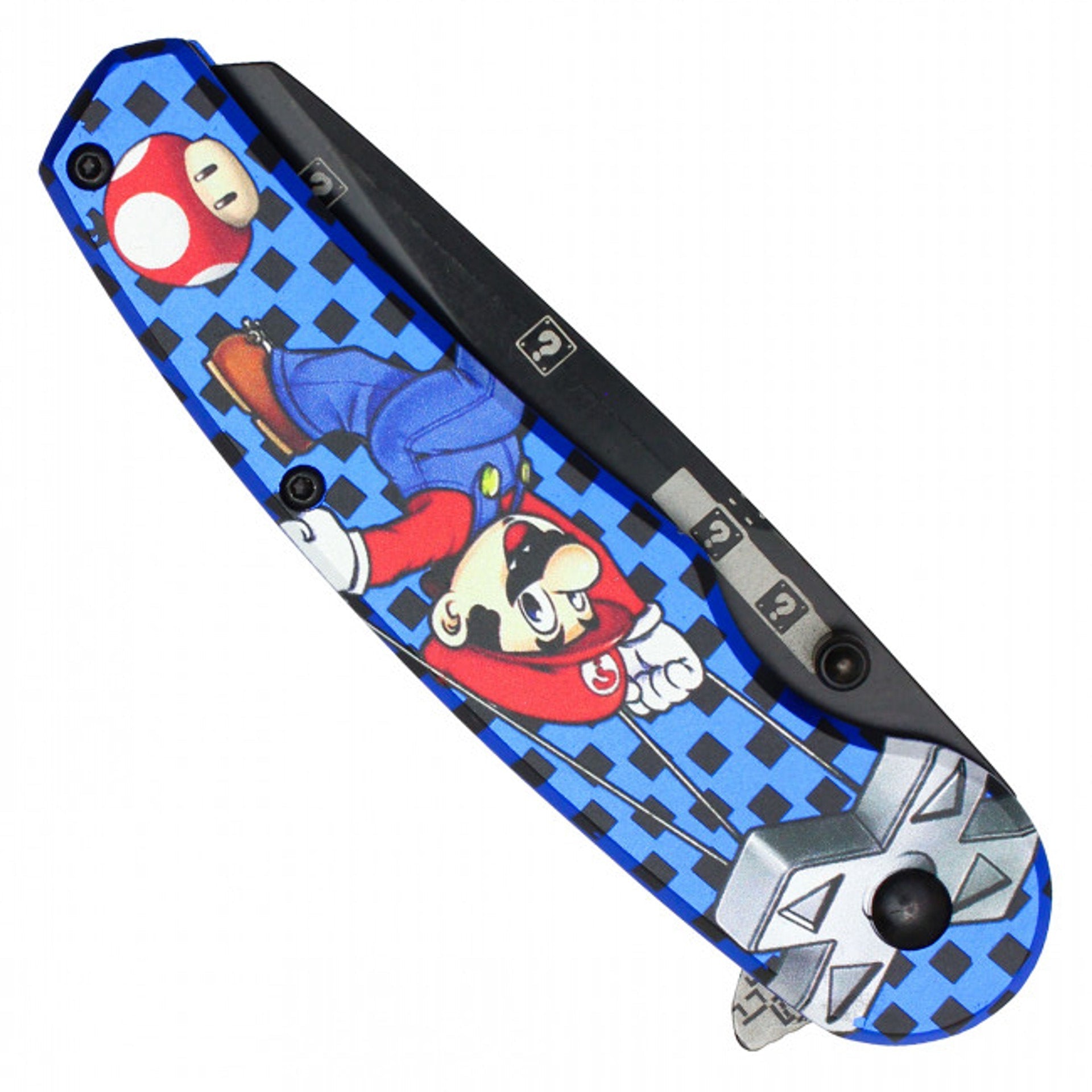 8" Blue Plumber Pocket Knife – Bold & Functional