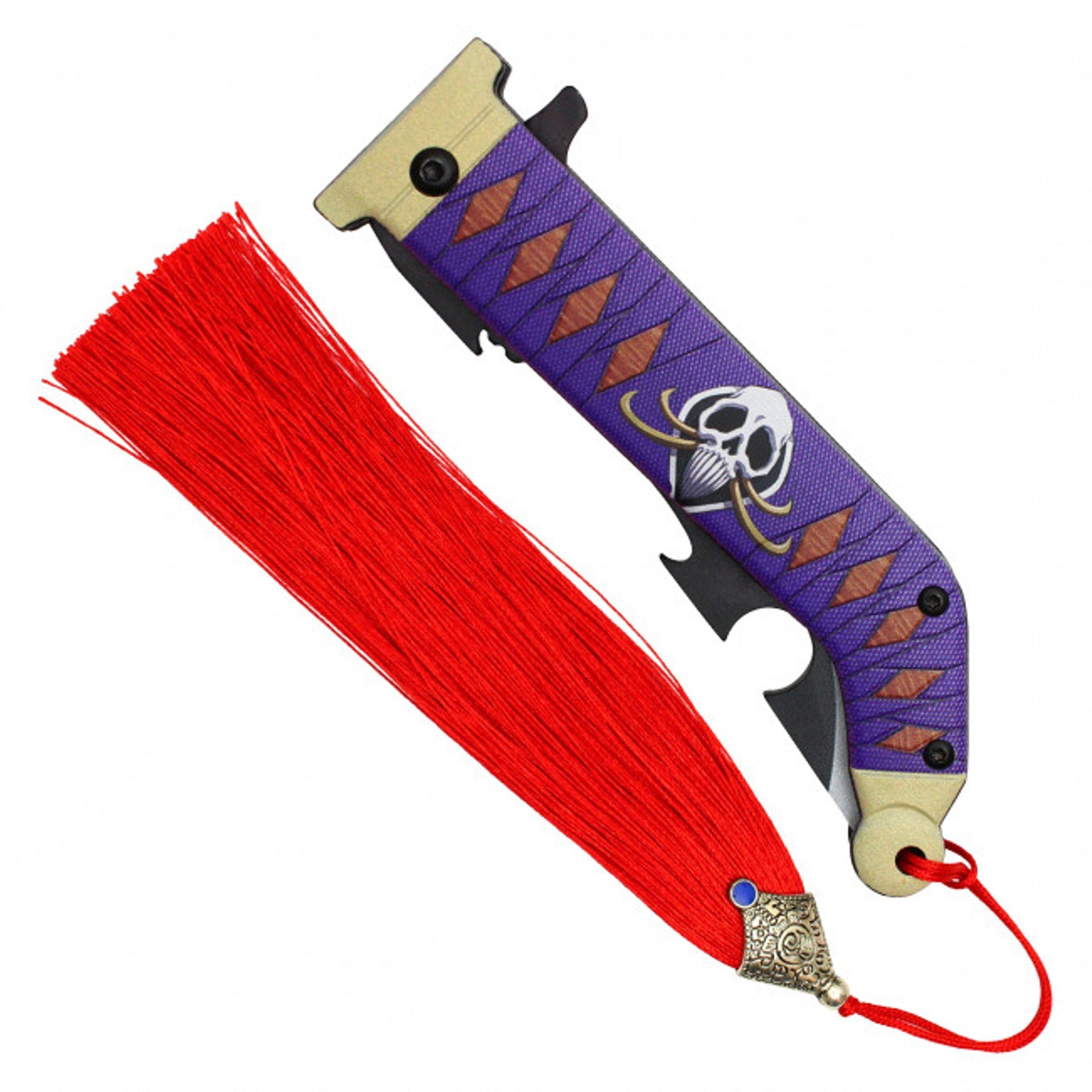 9" Whitebeard Pocket Knife w/ Tassel