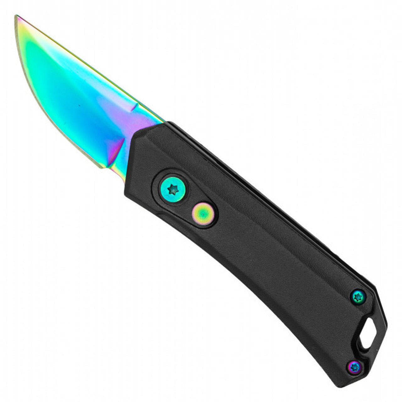 Rainbow Blade Knife | Rainbow Push Button Knife | Knife Plug