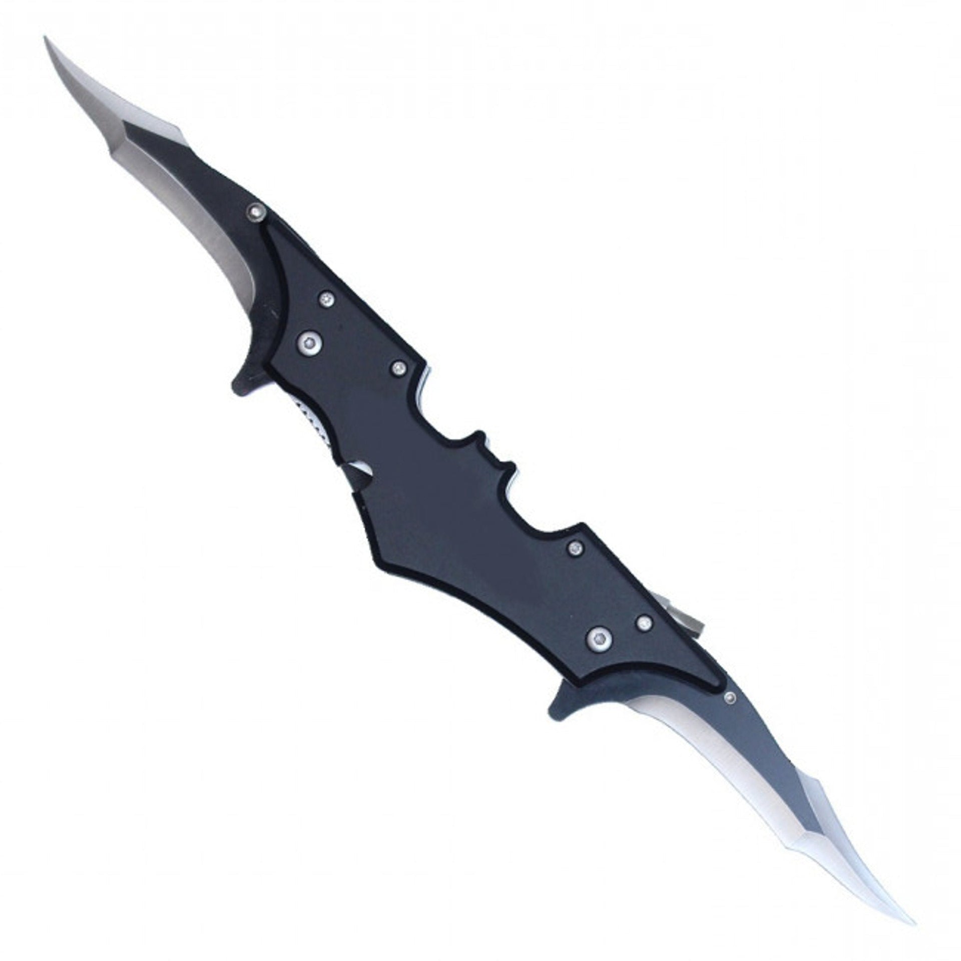 11.5" Spring-Assisted Bat-Shaped Dual Blade Pocket Knife