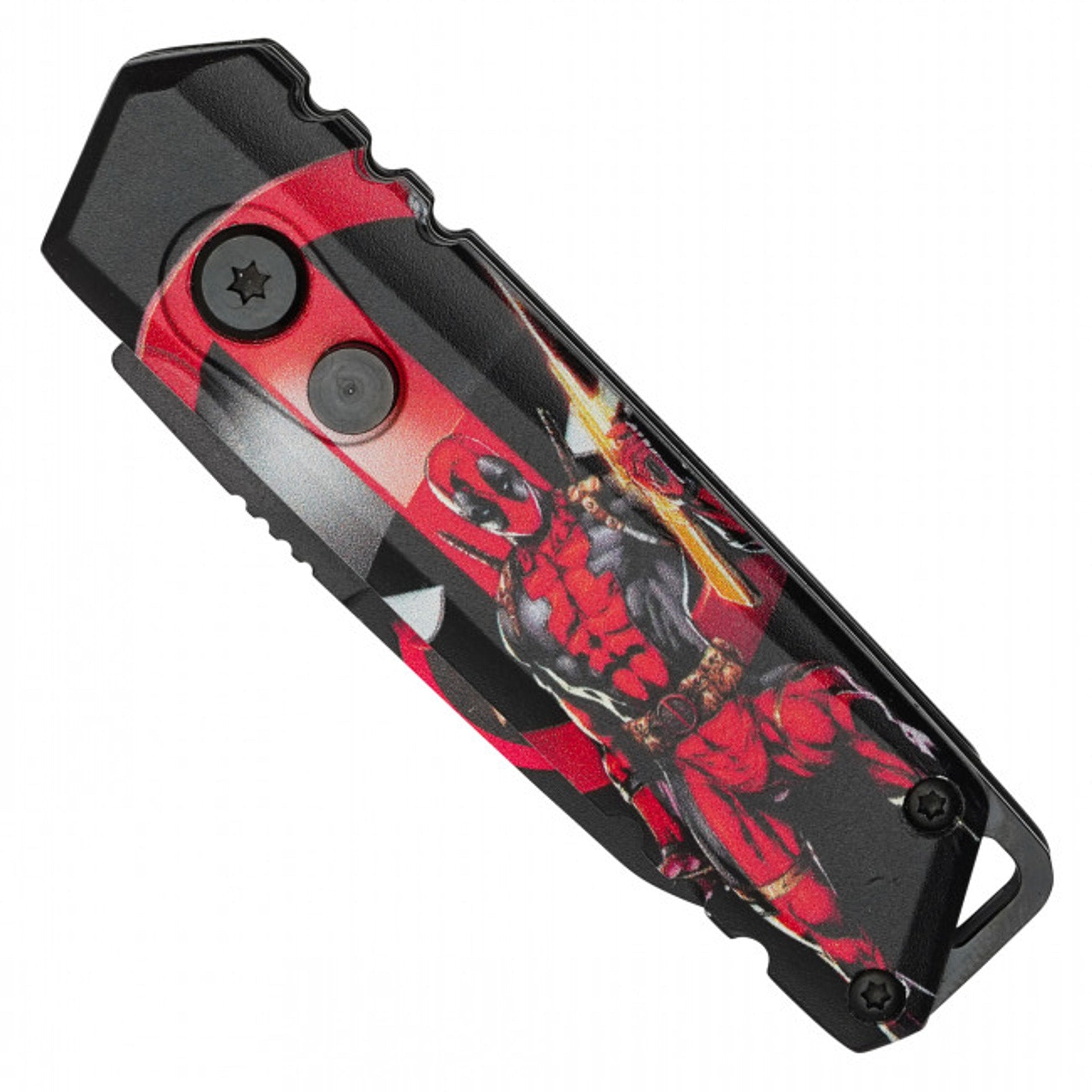 5" Deadpool Hero Push Button Knife - F
