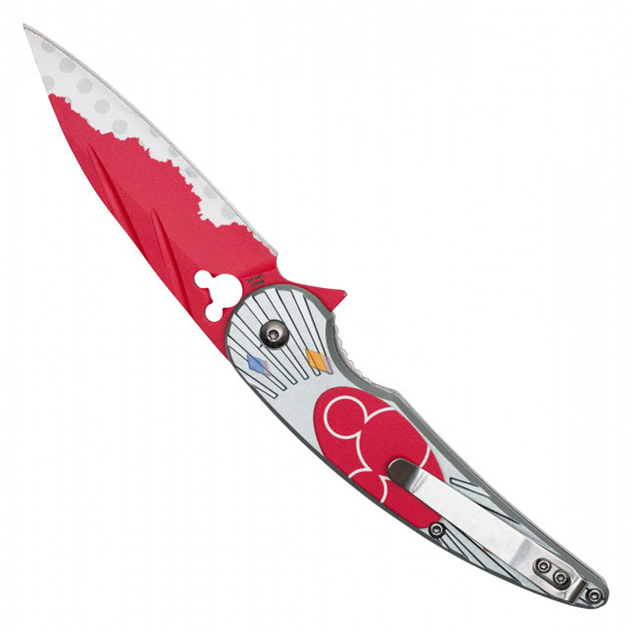 7.75" Red Mouse Pocket Knife – Bold Cartoon Character Collectible EDC