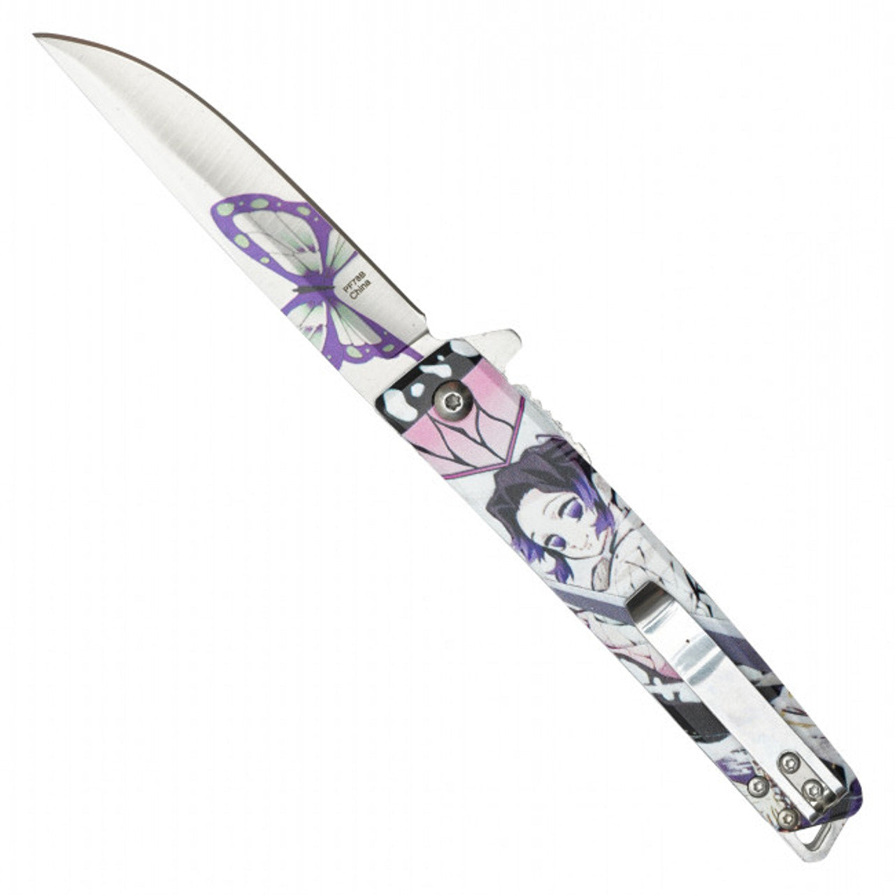 Anime Inspired Folding Knife | Shinobu Pocket Knife | Knife Plug