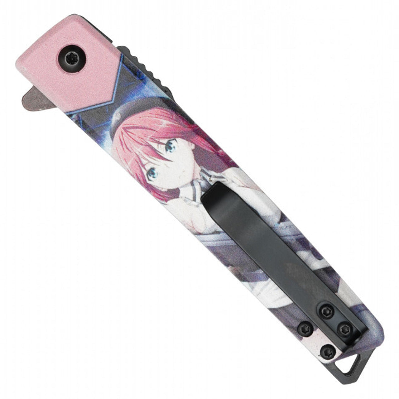 Anime Waifu Pocket Knife | 8" Pocket Knife | Knife Plug