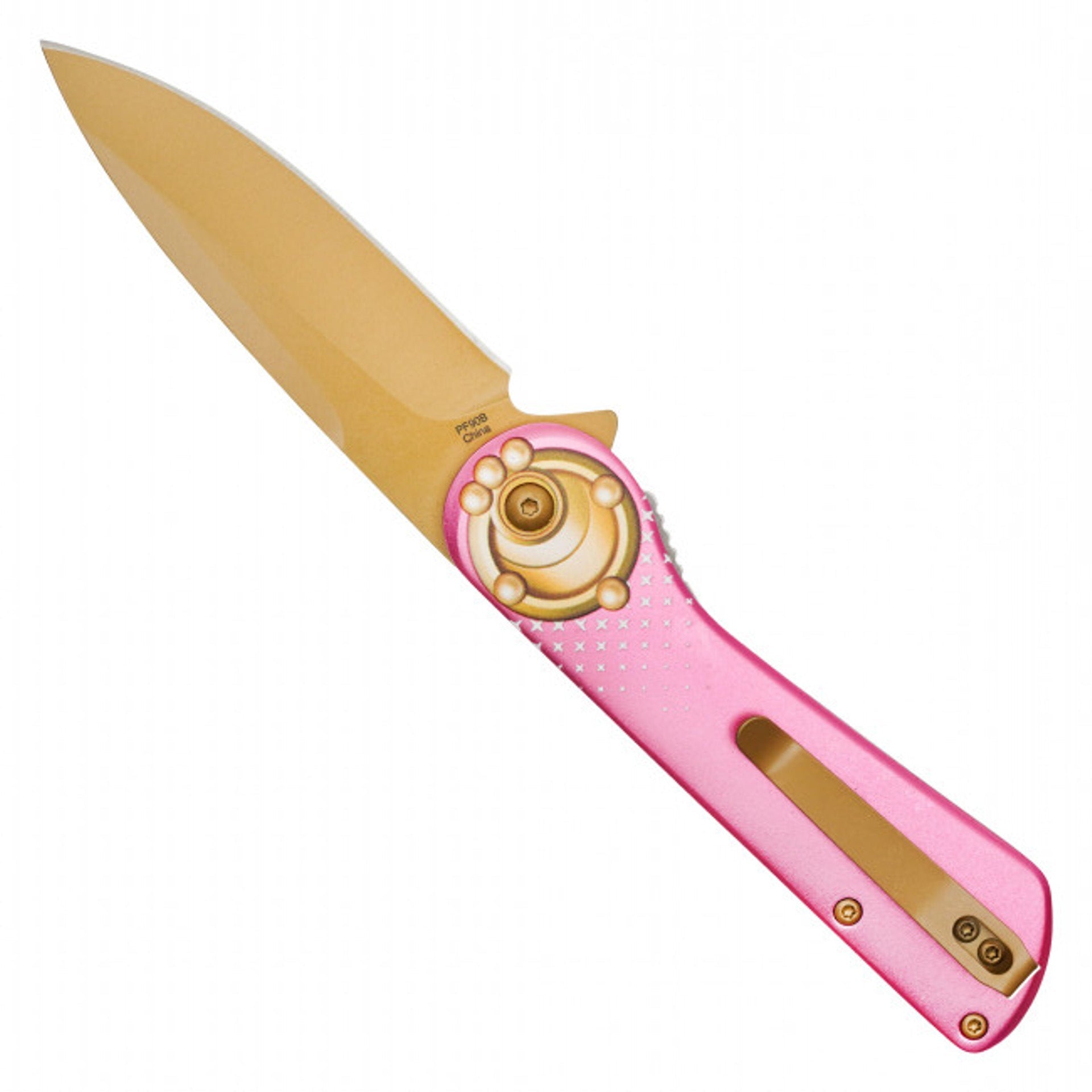 8" Sailor Moon Pocket Knife - Pink Handle with Anime-Inspired Design