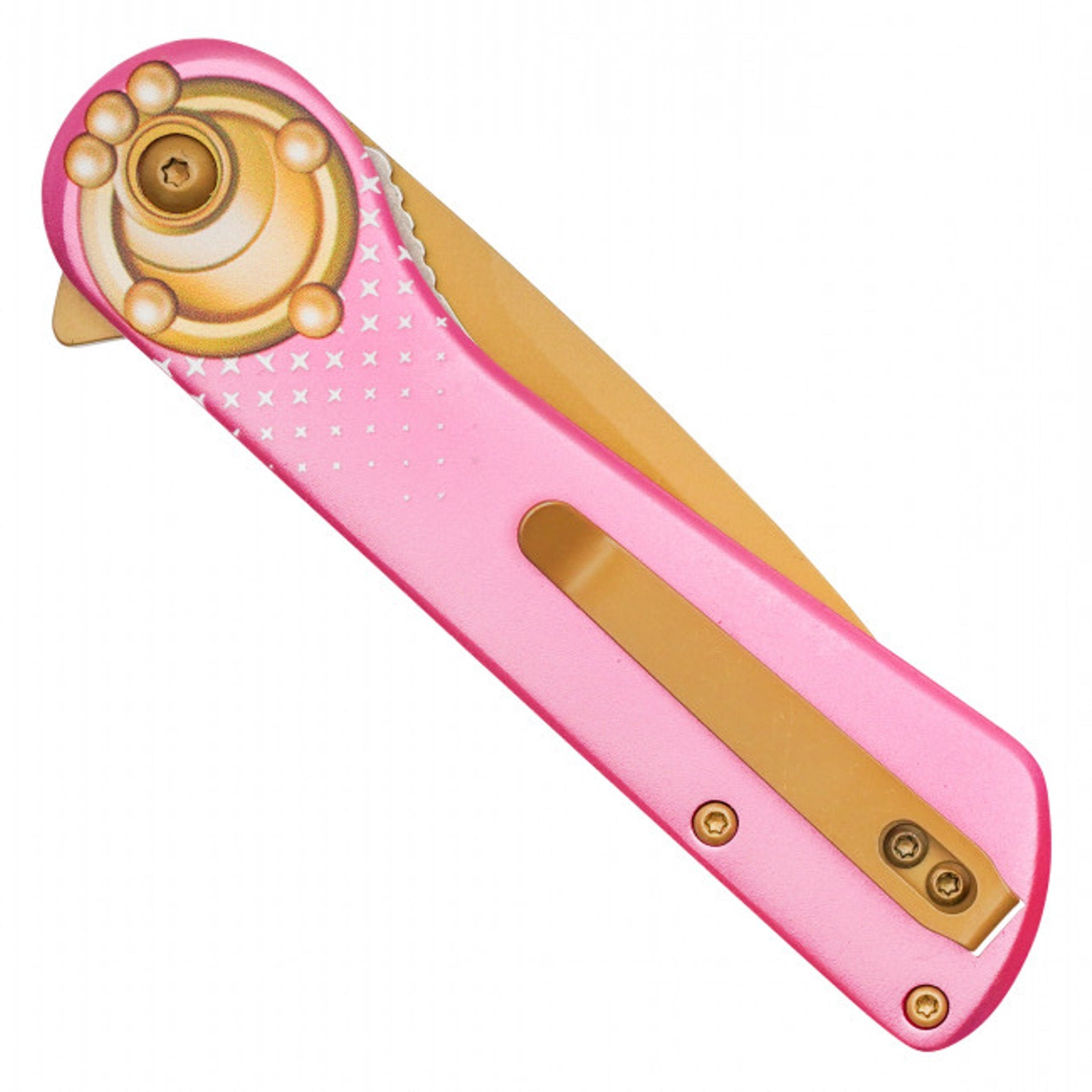 8" Sailor Moon Pocket Knife - Pink Handle with Anime-Inspired Design