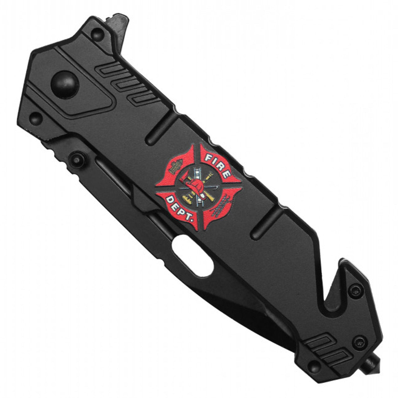 8" Milspec Tactical Fire Dept Knife – Rescue & EDC Ready