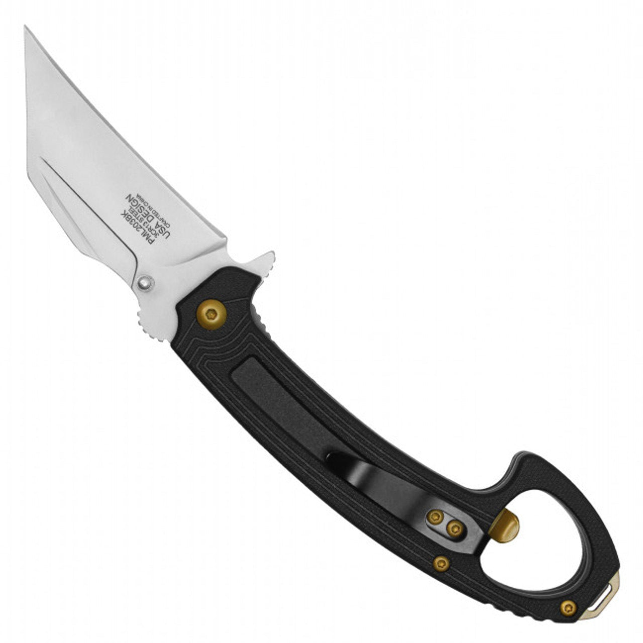 7.5" MilSpec Black Tactical EDC Pocket Knife