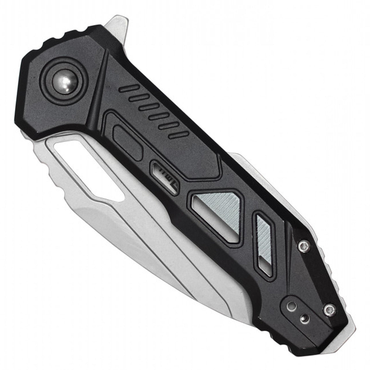 8" MilSpec Tactical EDC Black Pocket Knife