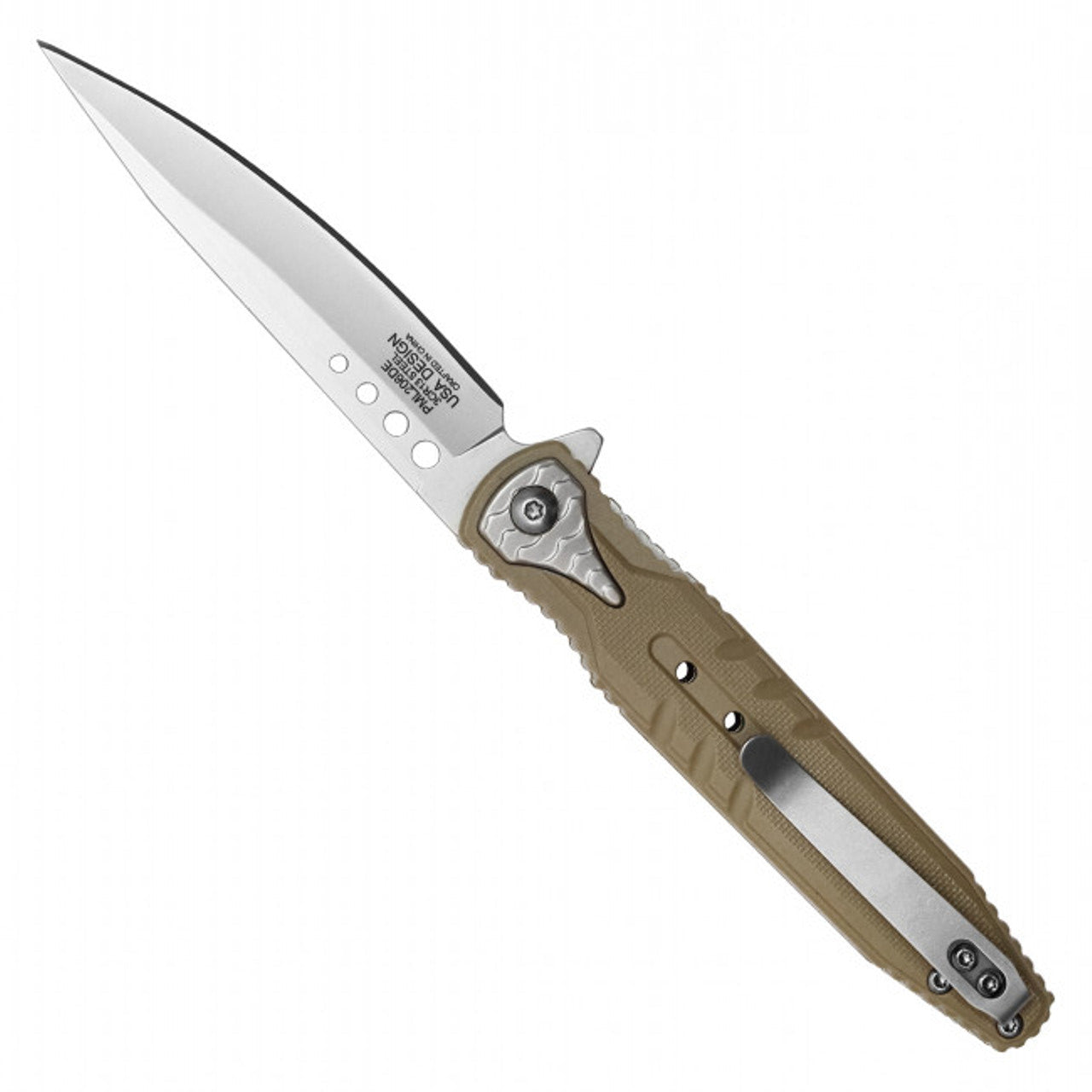 8" MilSpec Desert Tactical EDC Pocket Knife