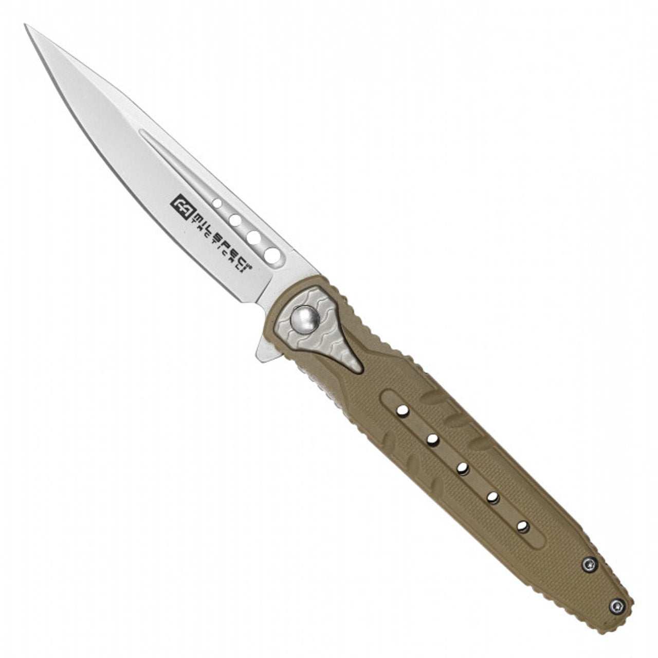 8" MilSpec Desert Tactical EDC Pocket Knife