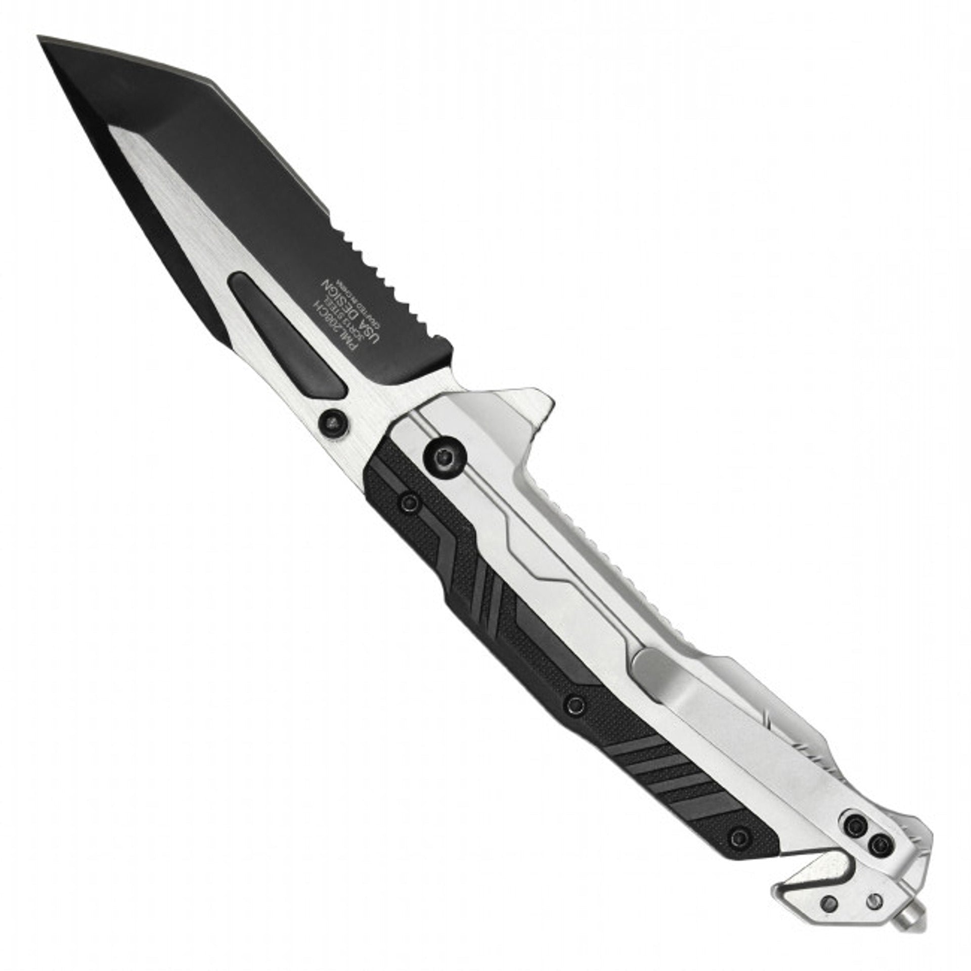 8.25" MilSpec Tactical EDC Pocket Knife - Chrome